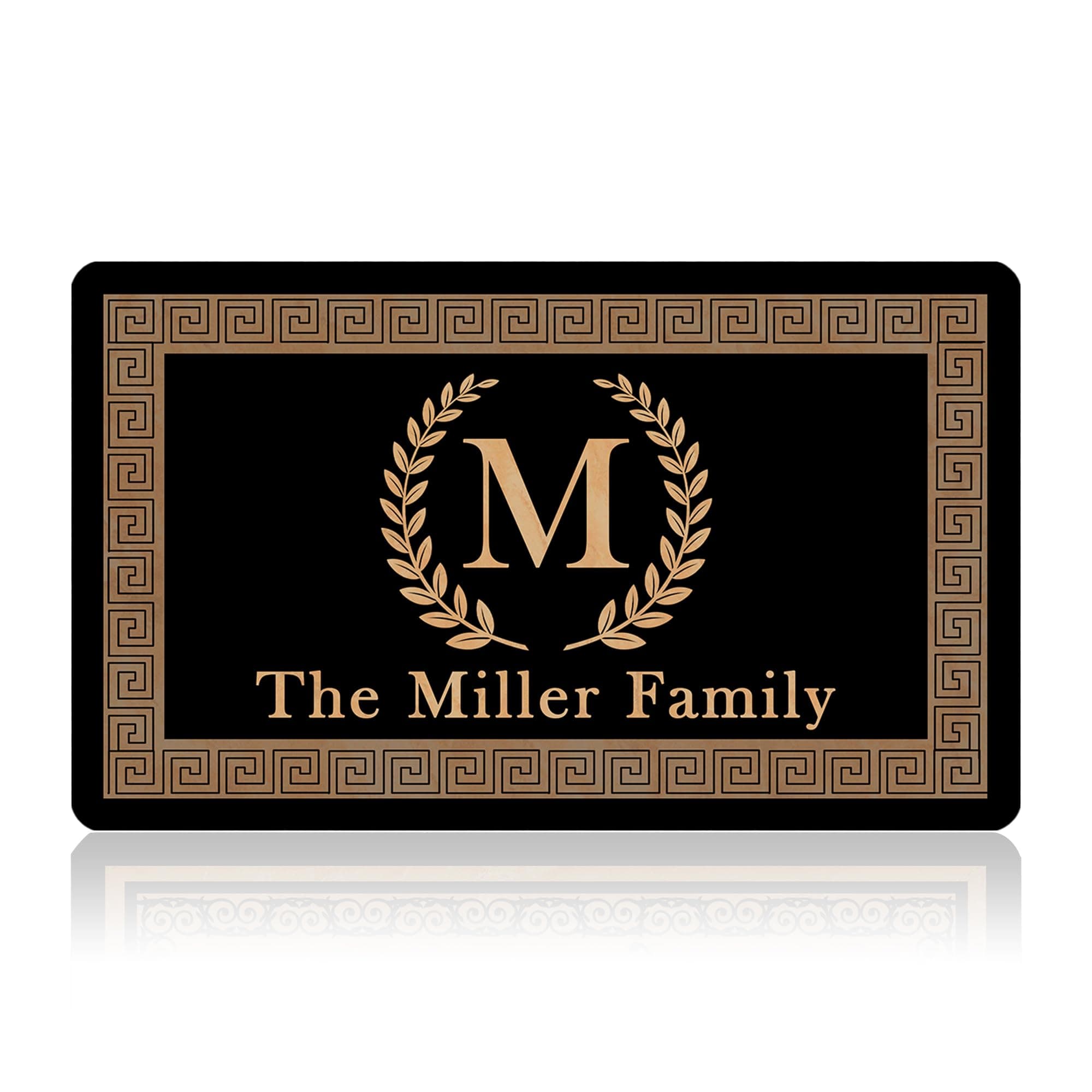 Personlized Welcome Mats Outdoor for Front Door (Made in USA)- Custom Welcome Initials Door Mats Outdoor Entrance - Low-Profile Floor Mat for Yard(24"x16")