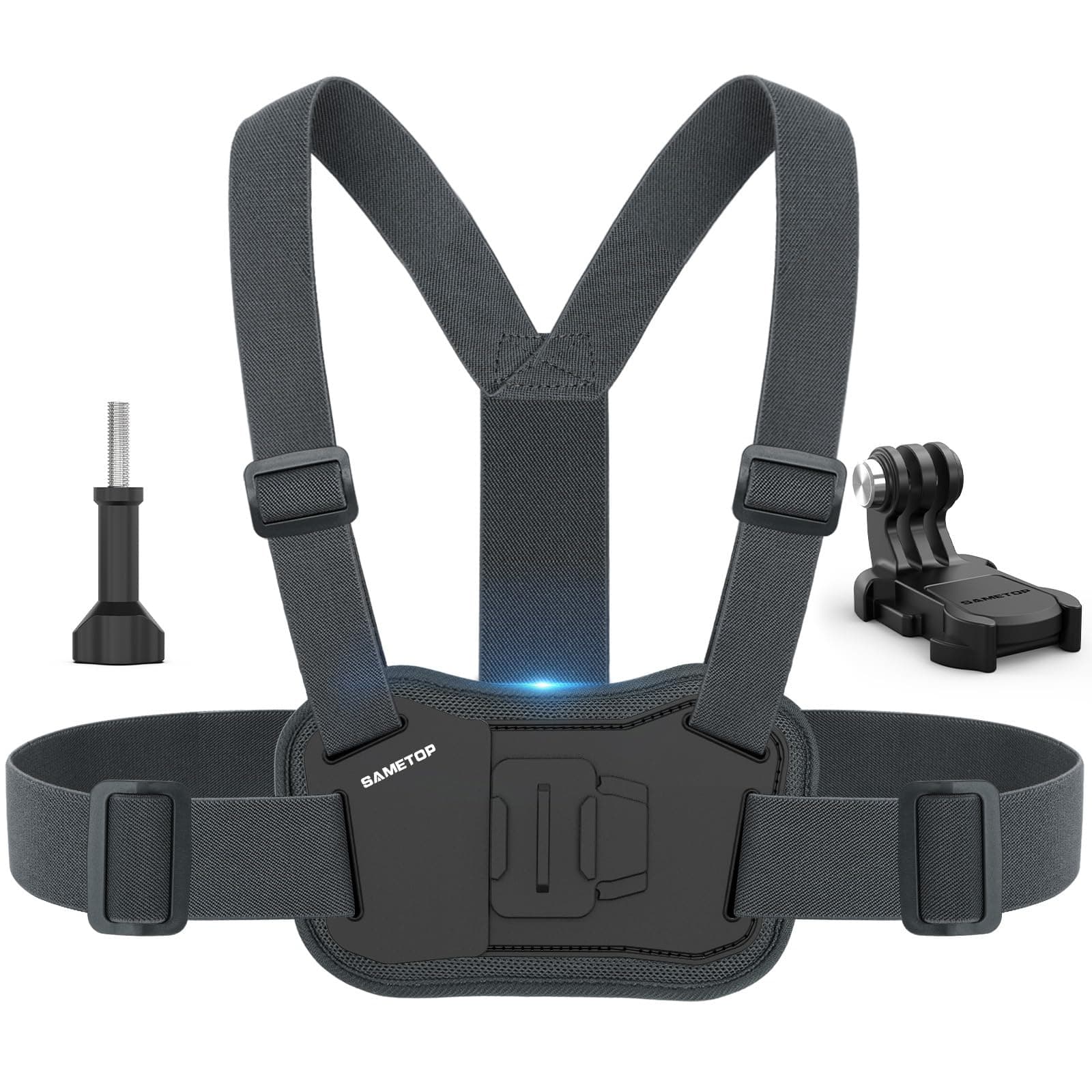 Chest Mount Harness Chesty Strap Compatible with GoPro Hero 13 12 11 10 9 8 7 6 5 Session DJI Osmo Action Cameras - Balance Stability and Comfort Performance