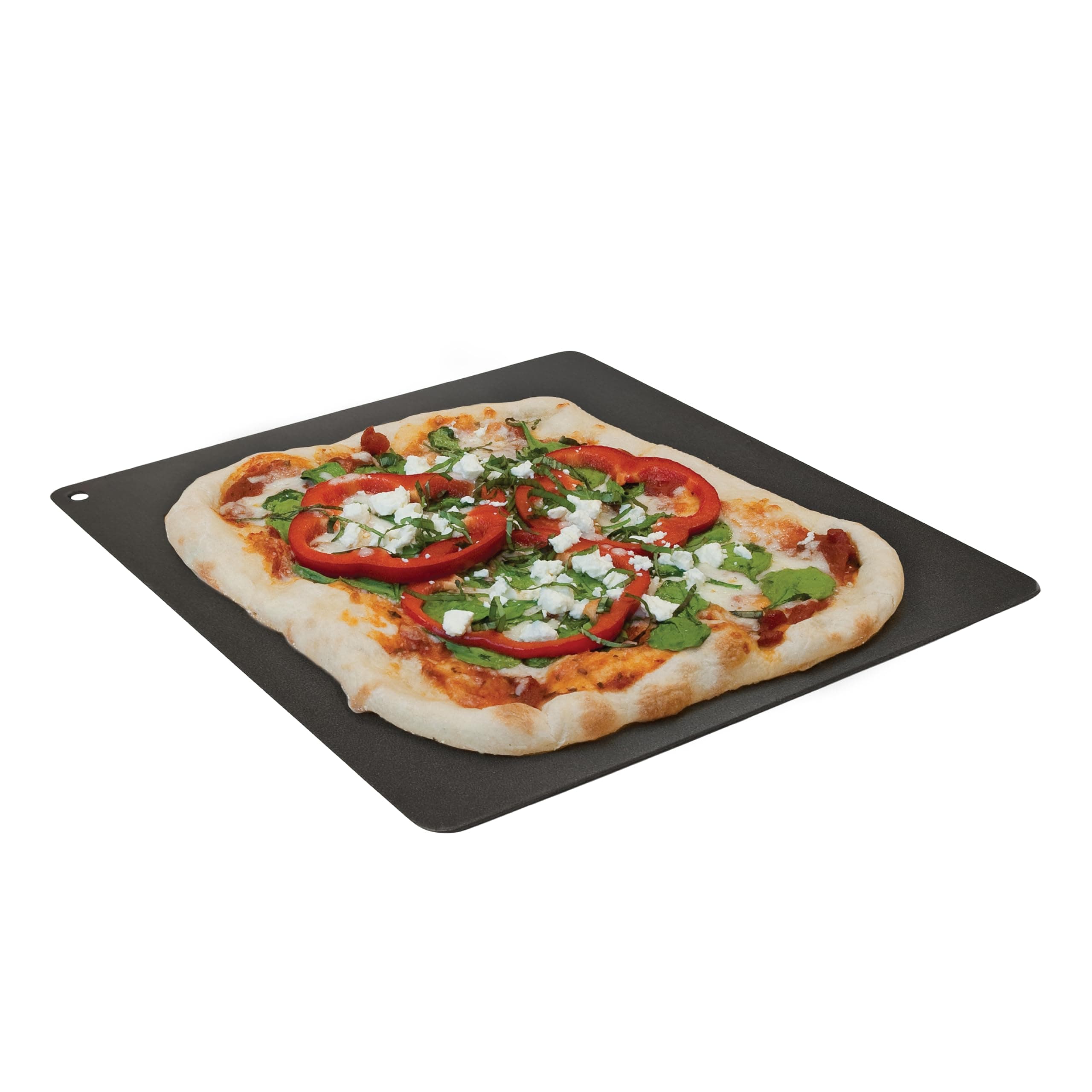 Pizzacraft Square Steel Baking Plate (14") - Durable Baking Tray for Crispy Crust Pizza, Bread, Pastries - Durable Steel Plate for Oven or BBQ Grill - Achieve Bakery-Quality Results