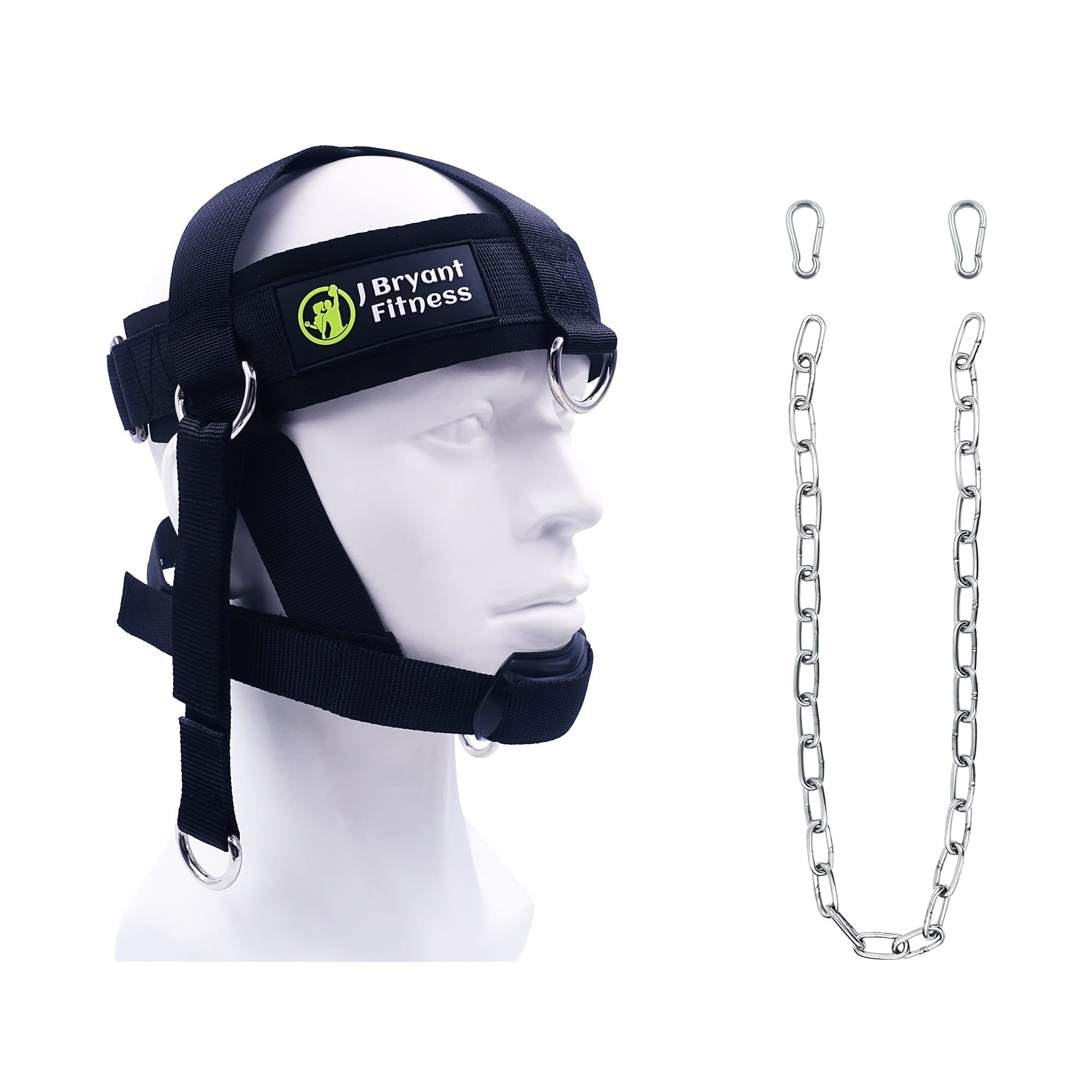 Neck Harness Head Weight Lifting with Chain Adjustable Strap Neck Exercise Equipment