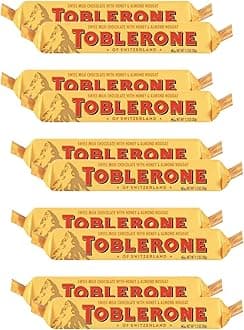 Toblerone Swiss Chocolates with Honey & Almond, 10 x 35 g