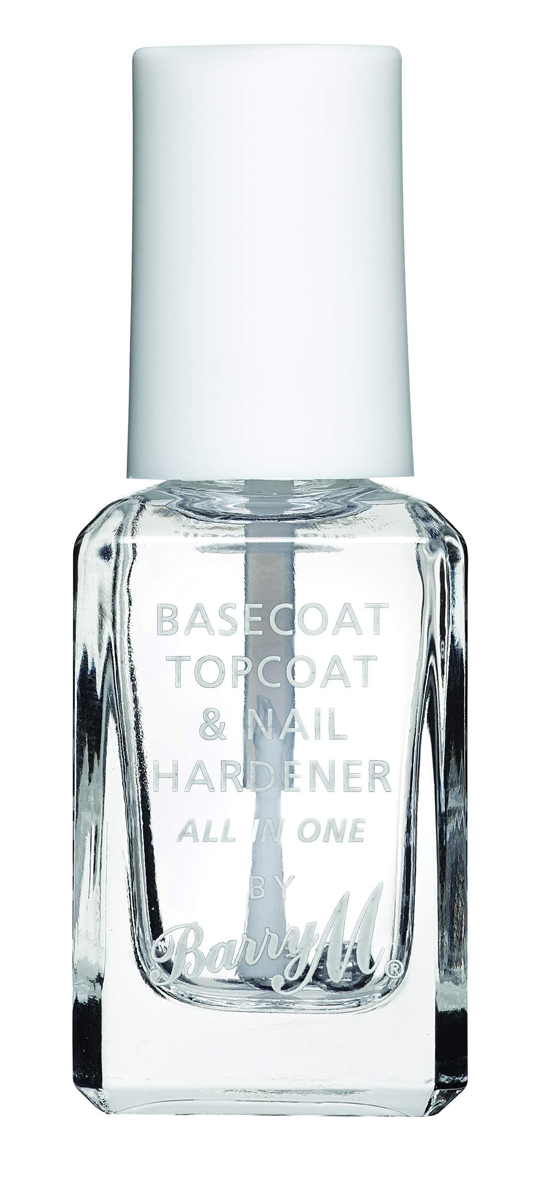 Barry M Nail Paint, 54 , 3 In 1 Base Coat, Top Coat, Nail Hardener All in One, Clear (Packing may vary)