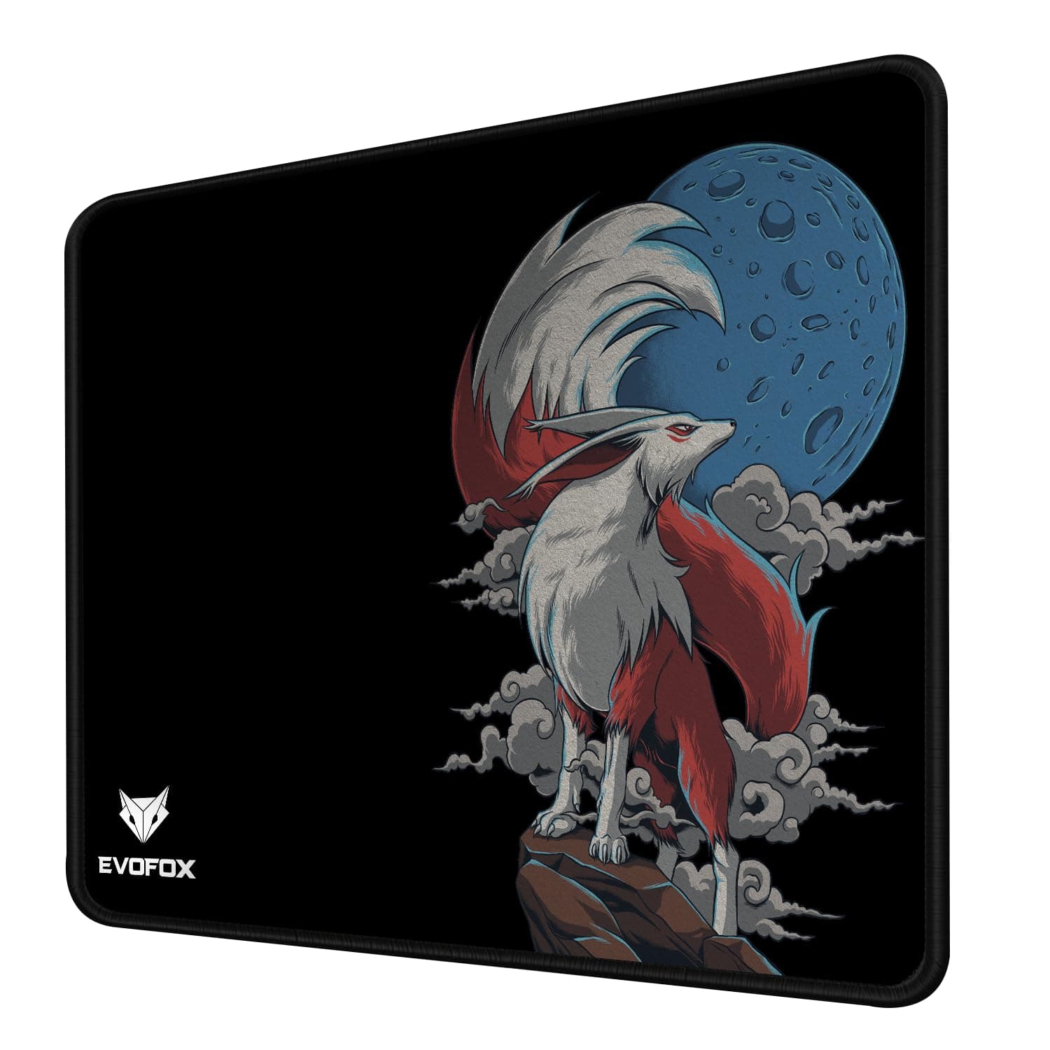 EvoFox Amkette Falcon X35 Medium Gaming Mouse Pad with Speed Surface, Non-Slip Rubber Base, and Anti-Fray Triple Stitched Edges - [35 x 25 x 3 cm]