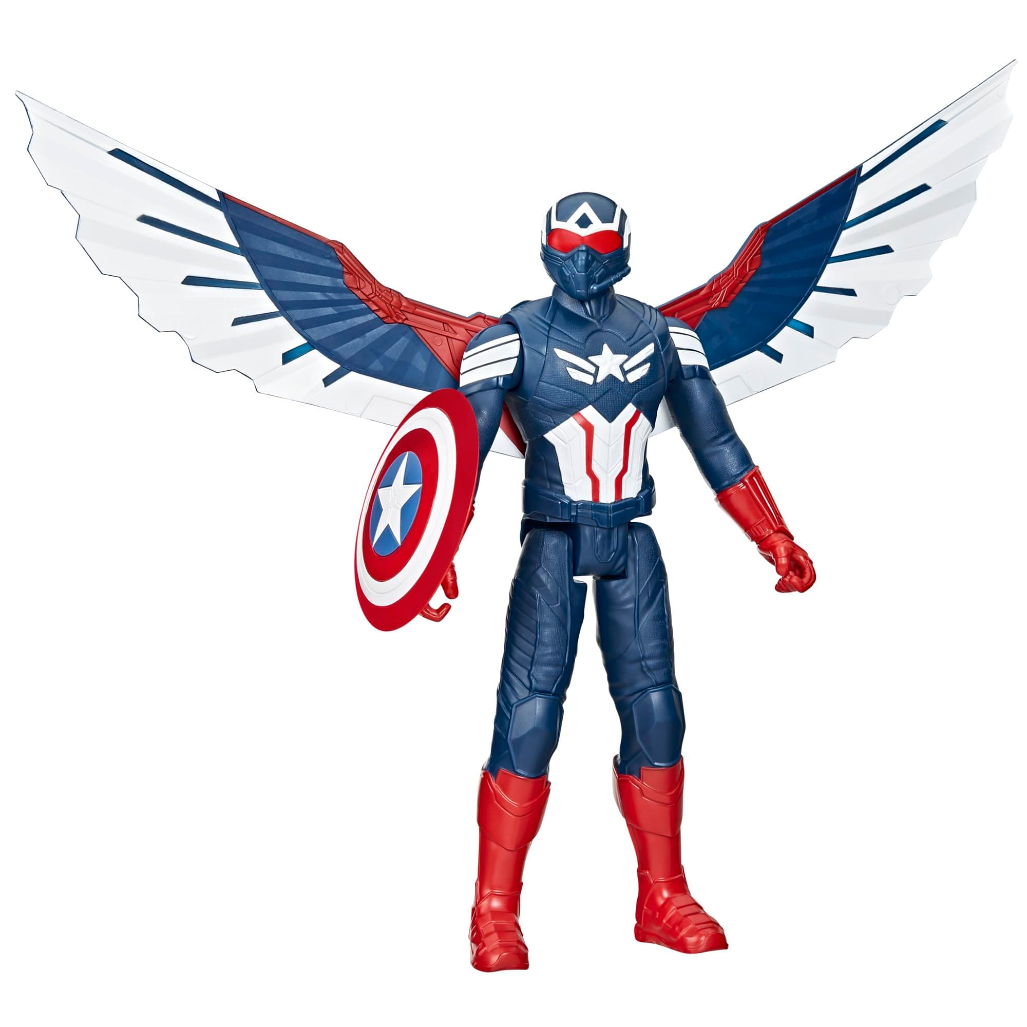 Hasbro MARVEL Marvel Studios Captain America: Brave New World, Titan Hero Series, 12 inches (30 cm) Deluxe Captain America Action Figure, Superhero Toy for Ages 4 and Up F9301 Genuine Item
