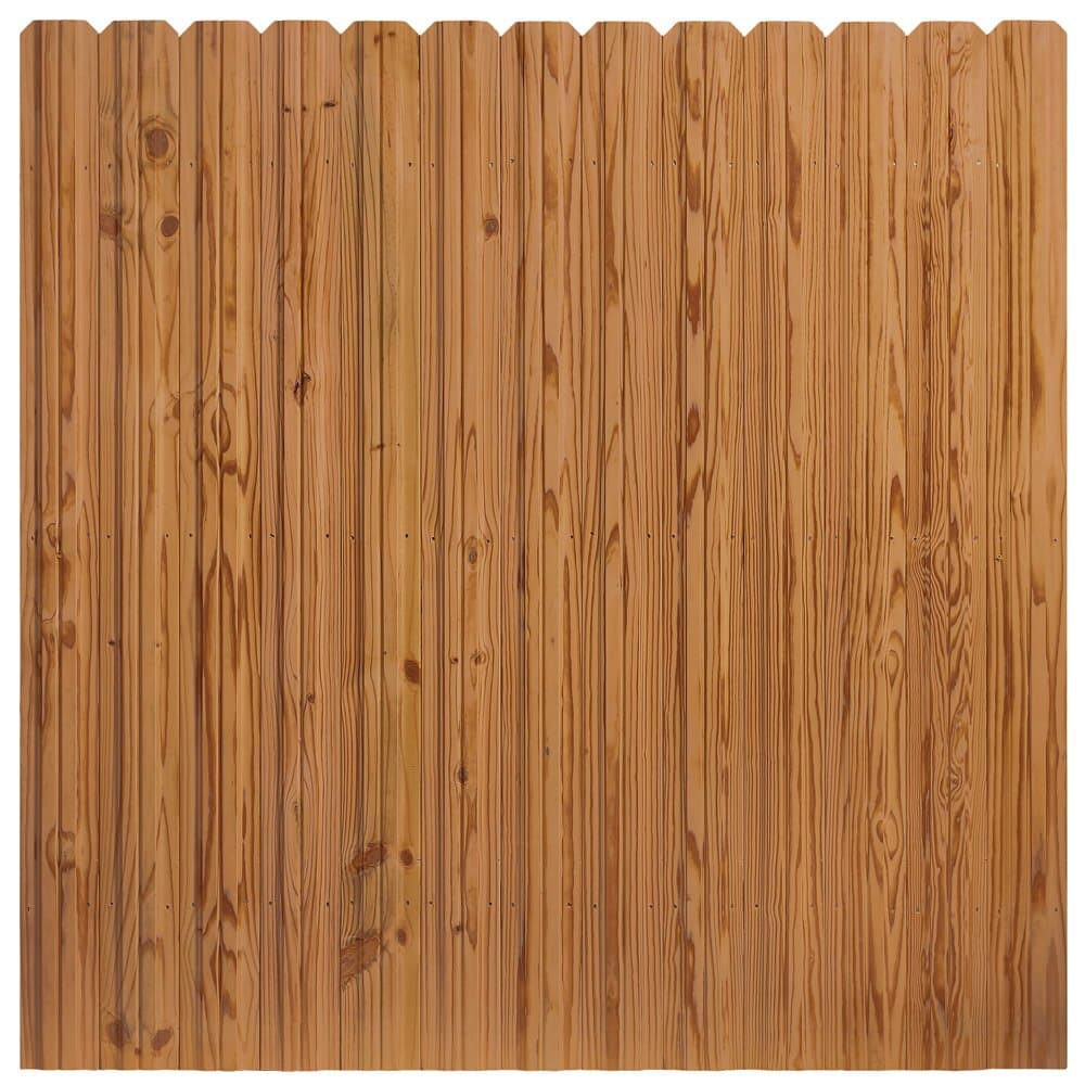 6 ft. x 6 ft. Pressure-Treated Cedar-Tone Moulded Fence Kit
