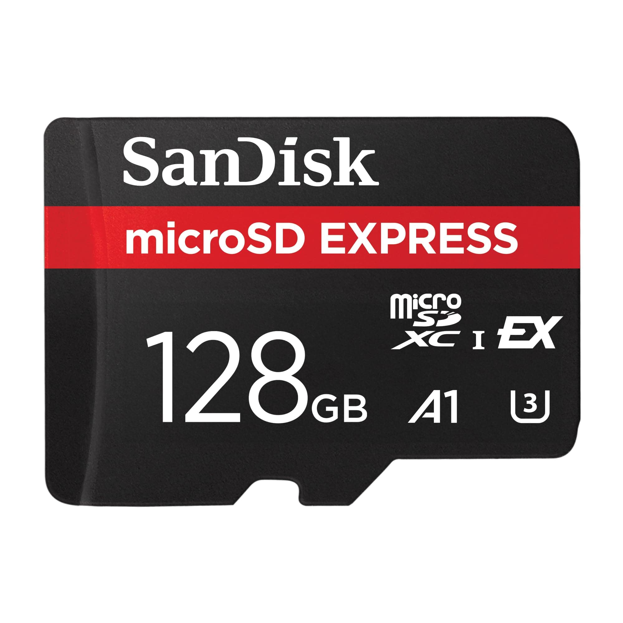 microSD Express Card, 12GB mSD card, Read speeds up to 880 MB/s, Write Speeds up to 480MB/s, Sustained Write 100MB/s, SanDisk QuickFlow Technology, ThermAdapt, UHS-I, U3, C10