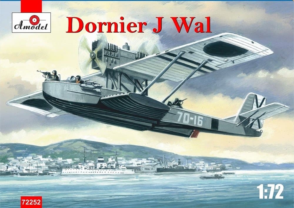 PLASTIC MODEL BUILDING AIRPLANE DORNIER J WAL SPAIN WAR 1/72 AMODEL 72252