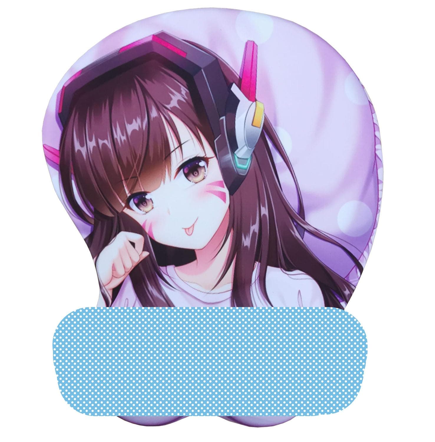 3D Anime Oppai Mouse Pad with Wrist Rest Support Gaming Desk Mouse Mat Cartoon Mousepad for Computer Gamer PC Accessories 2way Skin (Version 12)