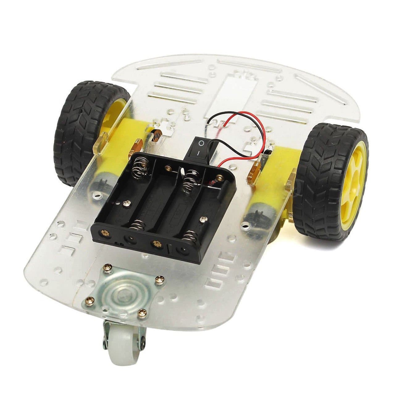 DIY Programmable 2WD Smart Robot Car Chassis Kit with Motor Speed Encoder for Kids to Learn Arduino, Coding, Robotics, and Electronics