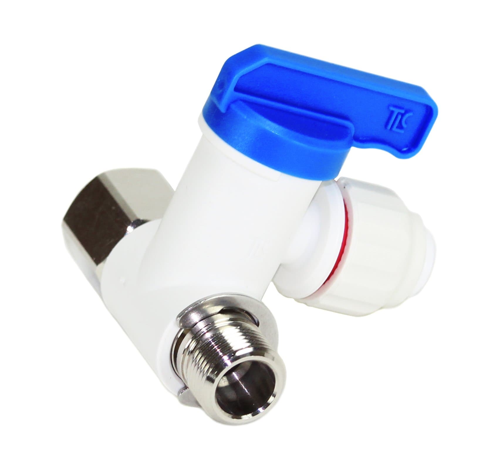 Twistloc 3/8" Feed Water Angle Stop Valve with 1/4" Quick Connect Fitting - OWS80