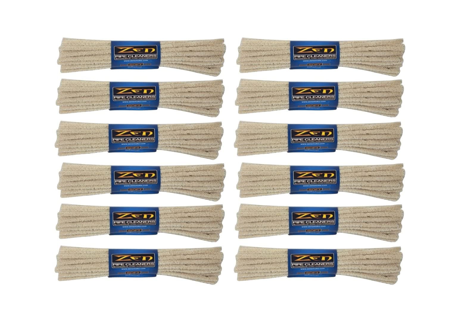 Zen 3 Bundles Pipe Cleaners, Soft, 132 Count 4-Pack