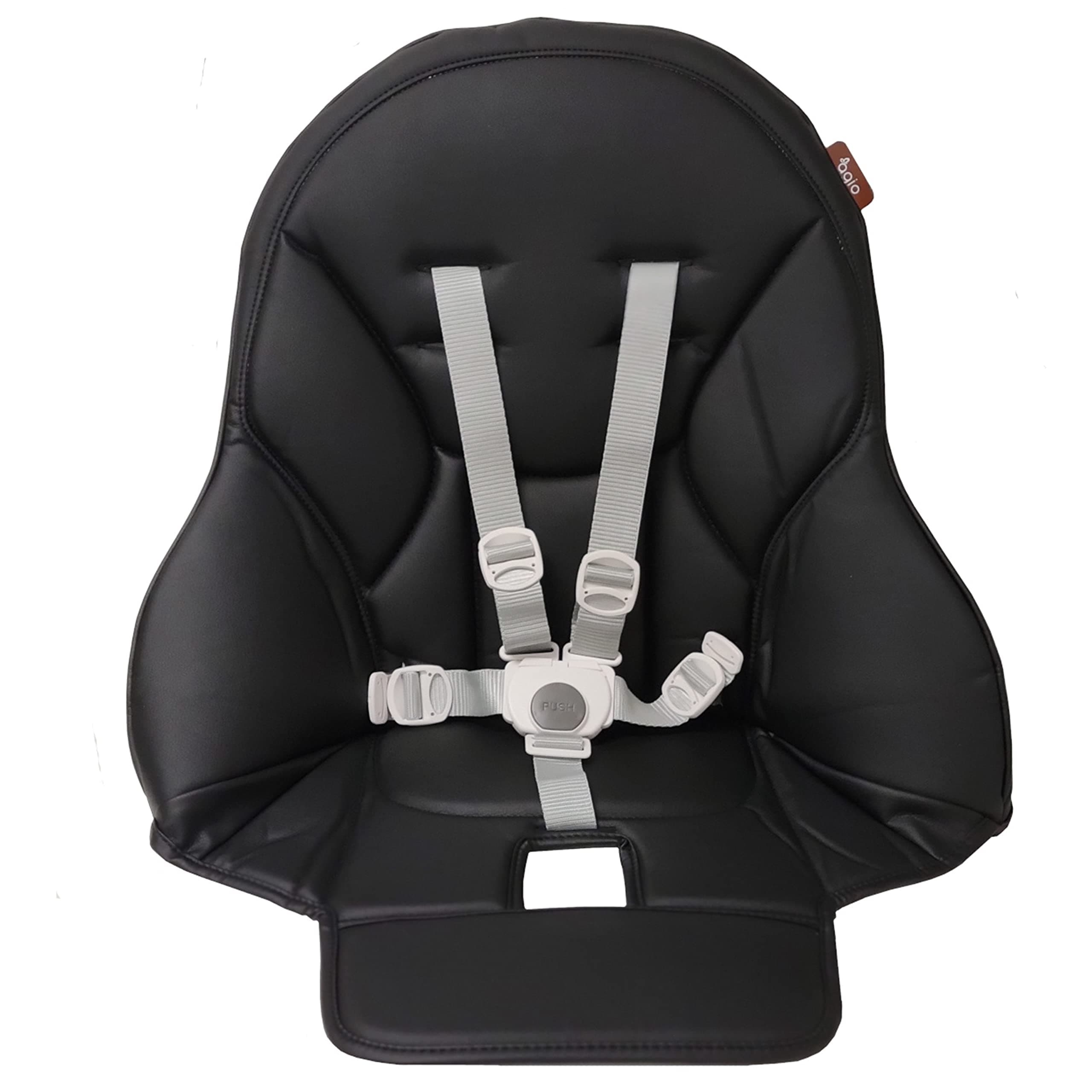Siesta/Prima Pappa Zero 3 high Chair Replacement Upholstery with seat Belt, Licorice (Black)