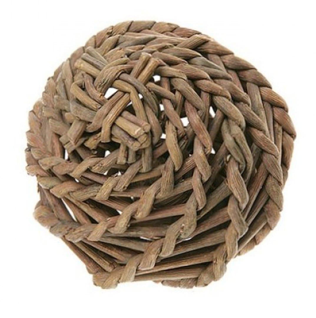 Nature First Large Willow Ball Playing Hiding Toy Teeth Trimmer for Hamsters, Rats & Small Animals - 32cm
