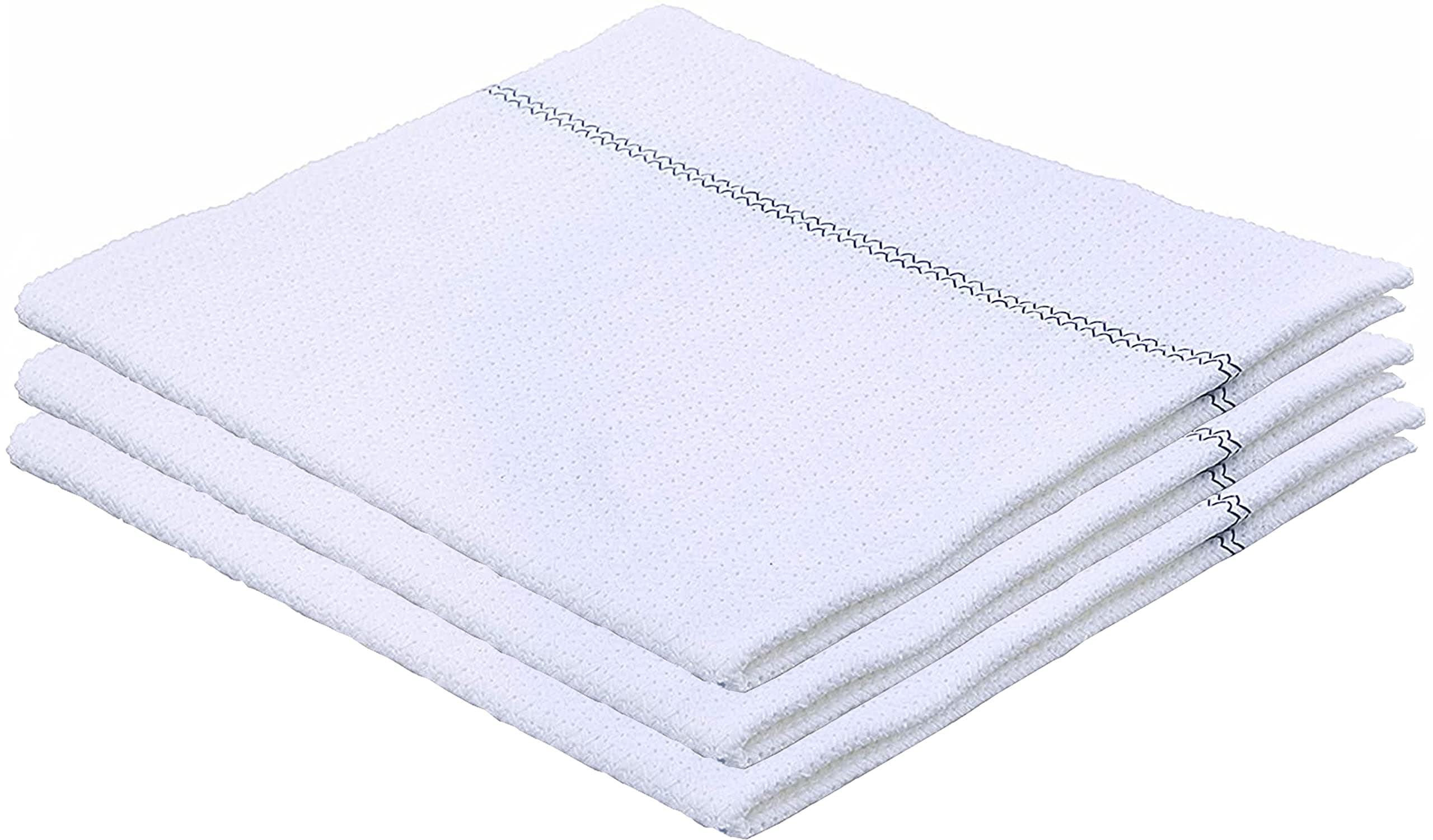 Superio Squeegee Mopping Towel Floor Cloth White Cloth for Cuban Style Mop, Israeli Sponga, Kitchen, Bathroom Cleaning, Tile, Stone, Wood, Floor Washing, Drying Towel -18"x24", 3 Pack