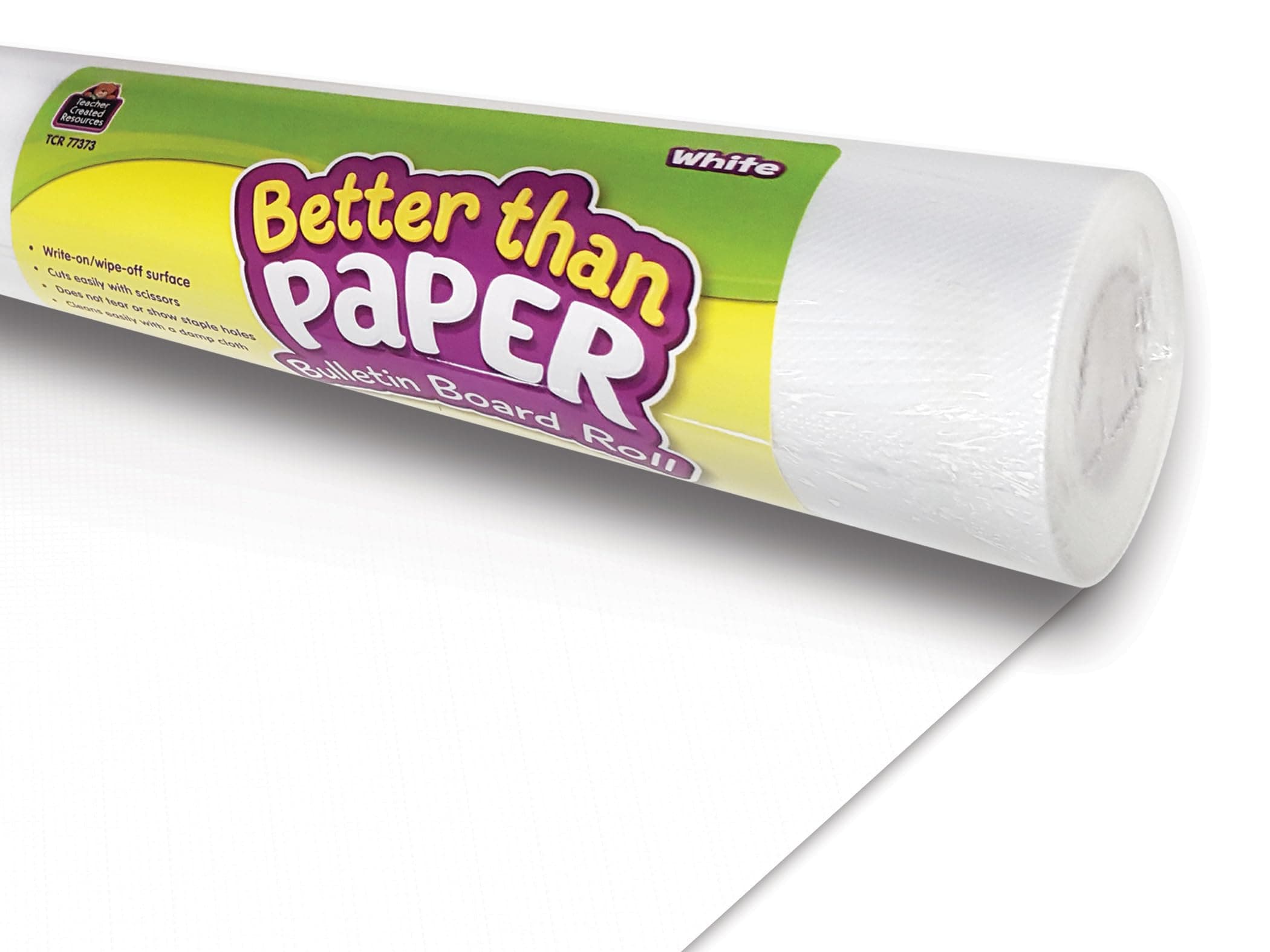 Teacher Created Resources Better Than Paper Bulletin Board Roll, 4 Ft X 12 Ft, White