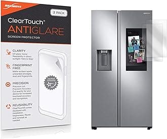 BoxWave Screen Protector Compatible with Samsung Family Hub Refrigerator with Generic (Non-AKG) Speaker - ClearTouch Anti-Glare (2-Pack), Anti-Fingerprint Matte Film Skin