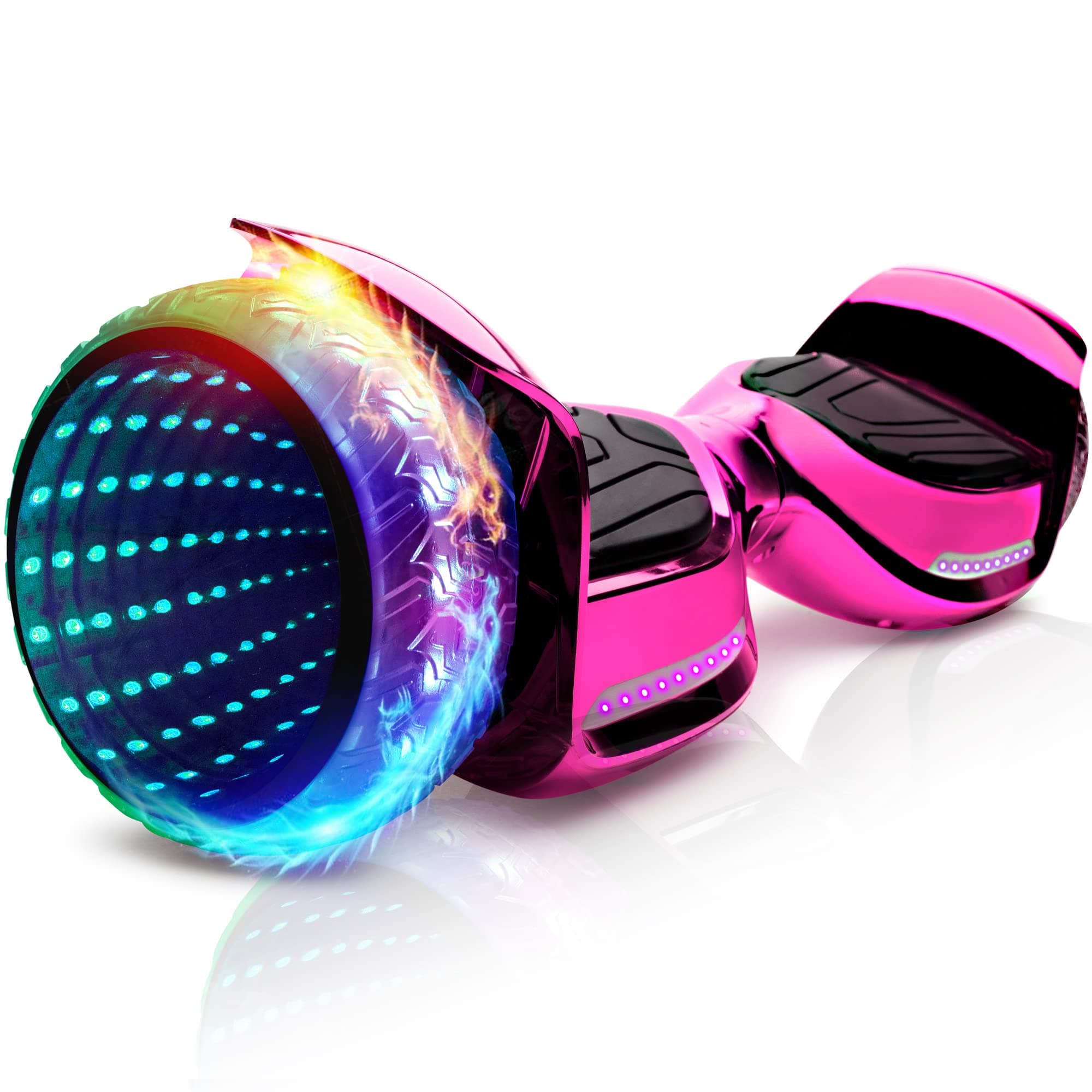 Hoverboard with 6.5" Full Light Up Wheels, Bluetooth Hover Board with Non-slip Footplates, UL2272 Safety Certified