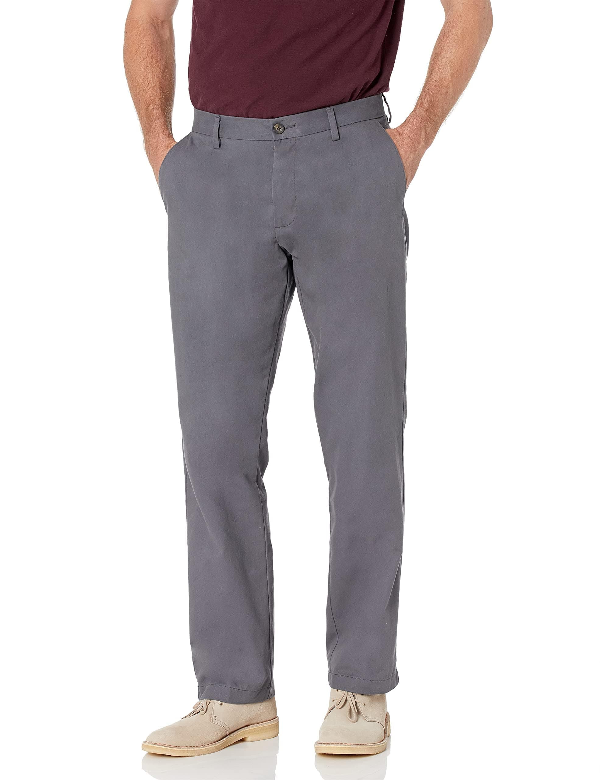 Amazon Essentials Men's Classic-Fit Wrinkle-Resistant Flat-Front Chino Pant (Available in Big & Tall)