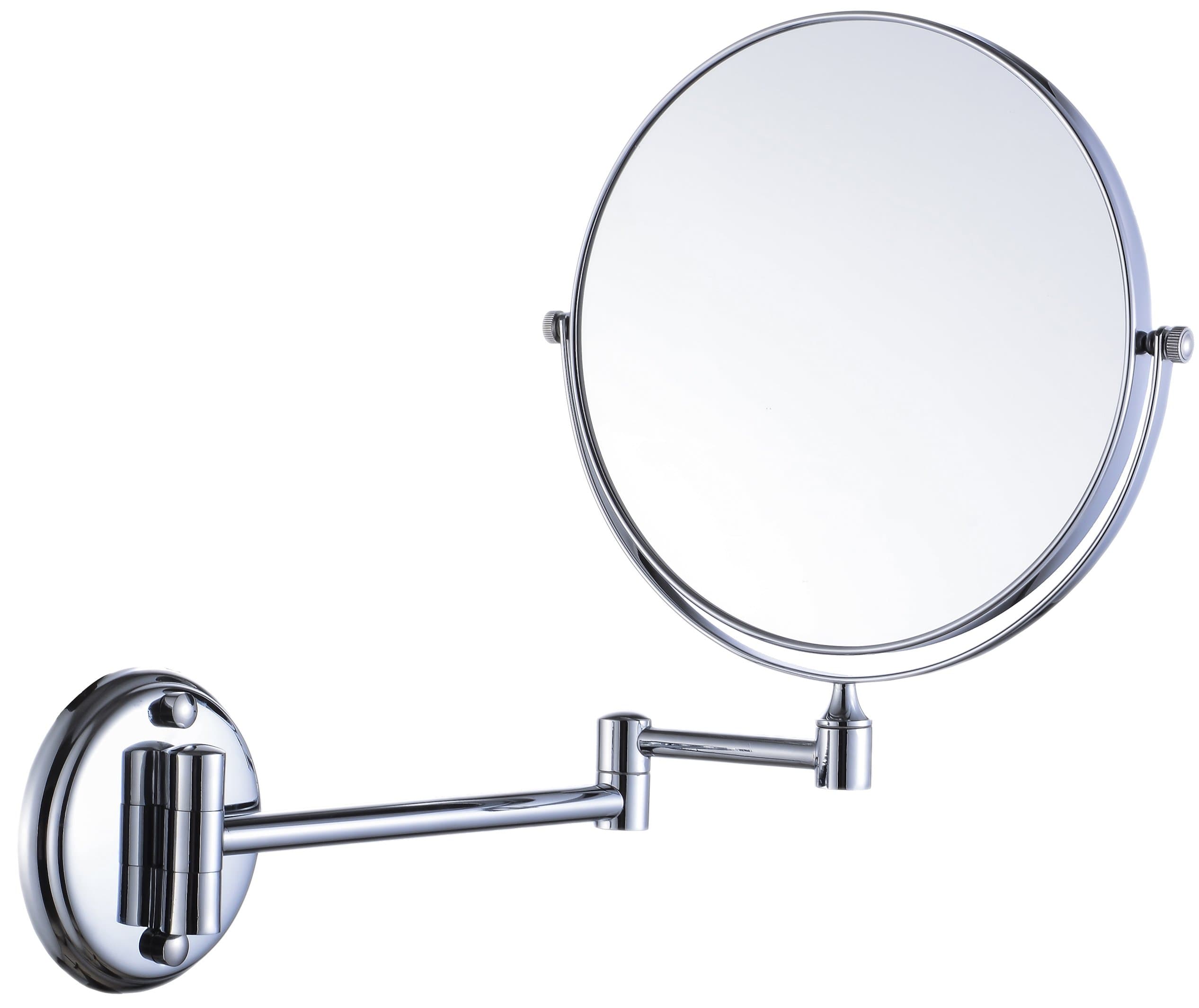 Cavoli 6 Inches Double-Sided Wall Mount Mirror with 3X Magnification,Chrome Finish(6 inch,3X)