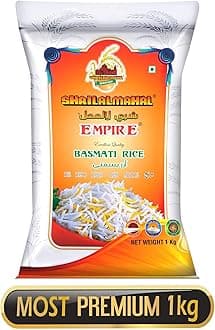 SHRILALMAHAL Empire Basmati Rice (Most Premium), 5 Kg (5 * 1Kg)