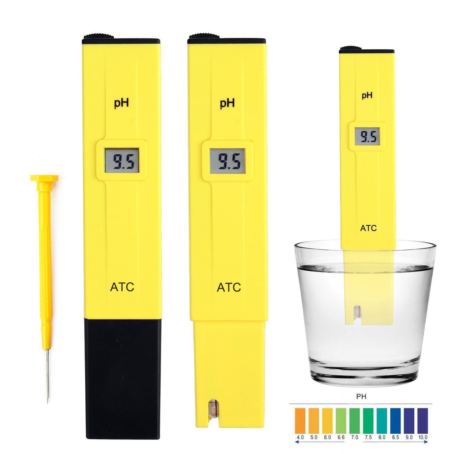 Ctbd Electric Pocket Digital PH Meter LCD Display Pen Water Quality Tester with Auto Calibration Function and 0.00-14.00 Measurement Range