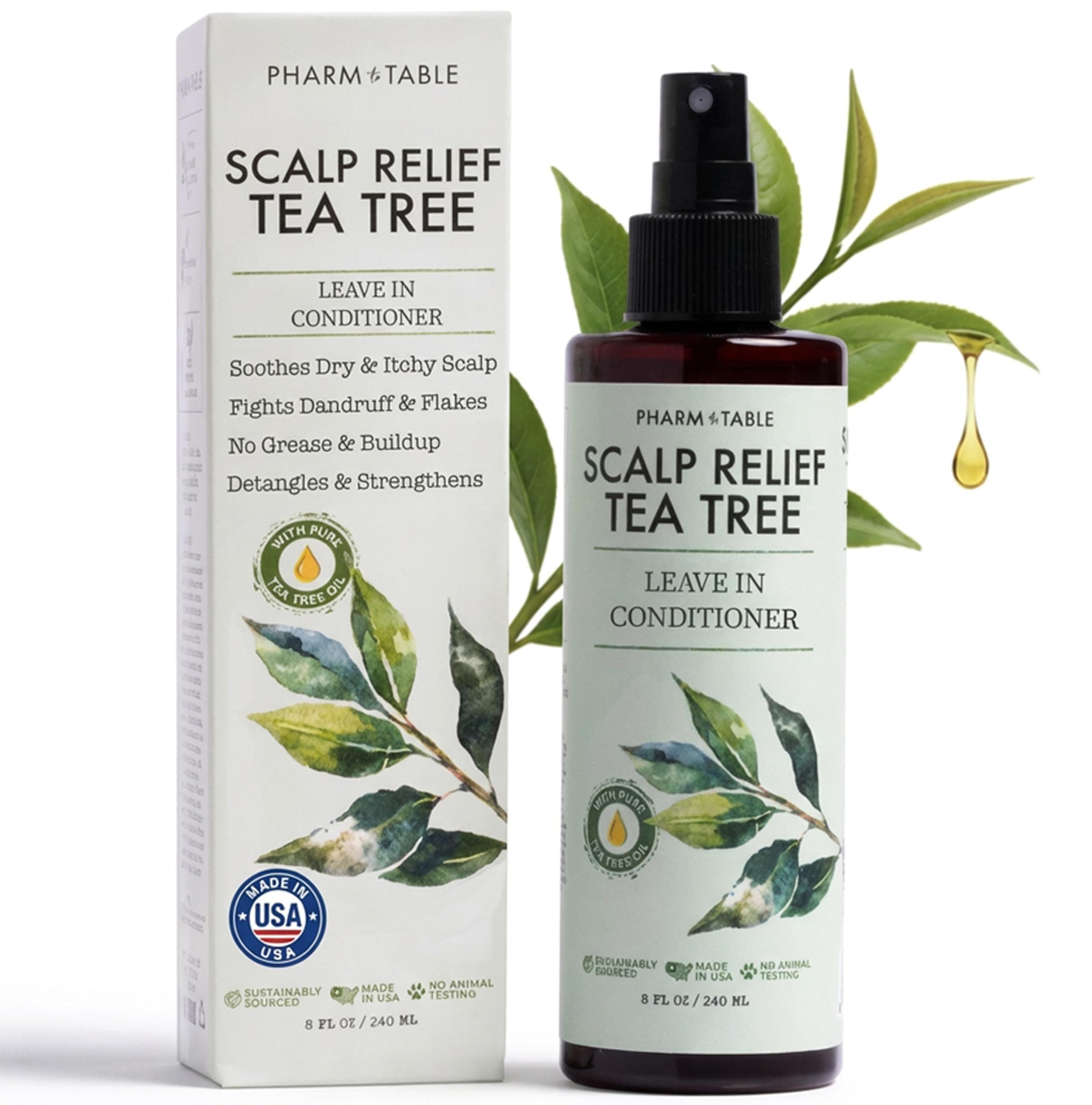 PHARM TO TABLE (Tea Tree Leave-in) - Scalp Relief Tea Tree Leave-in 240ml