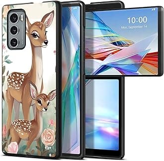 Baby Deer for LG Wing 5G 6.8" Phone Case, Slim Phone Case for LG Wing (2020), Hard PC Shookproof Wireless Charging Men/Women Cover for LG Wing 5G