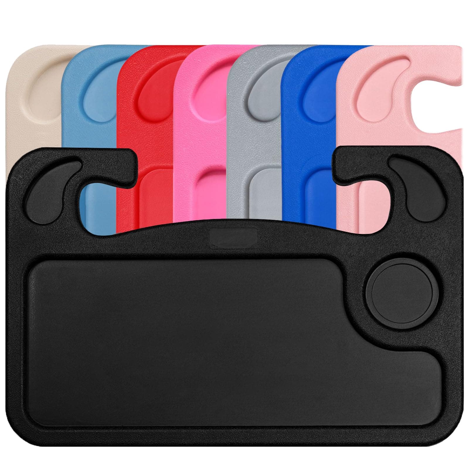 Auto Steering Wheel Desk, Laptop, Tablet, iPad Or Notebook Car Travel Table, Food Eating Hook On Steering Wheel Tray, for Constant Travelers, Fits Most Vehicles Steering Wheels