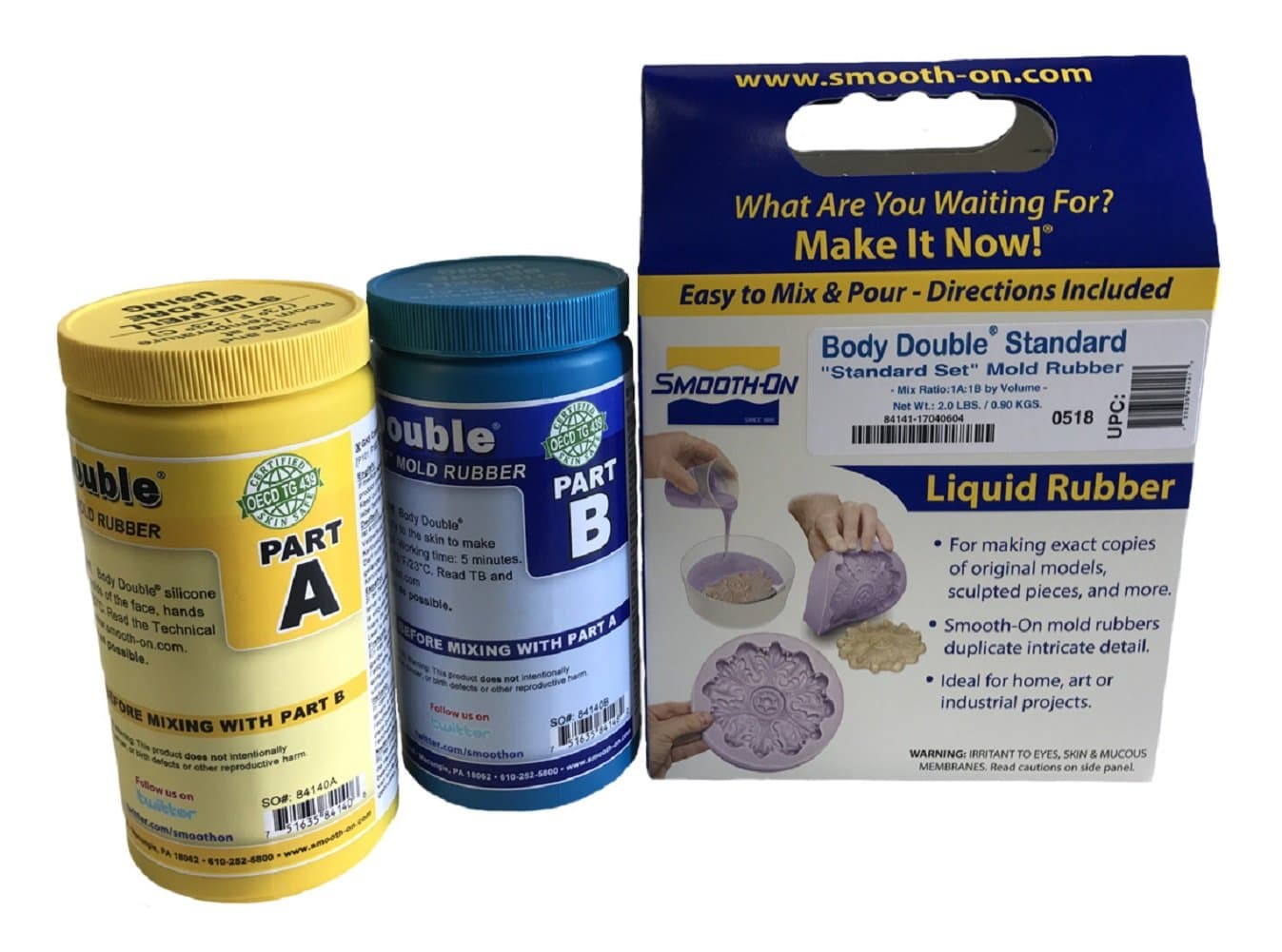 Smooth-On Body Double Standard Set - 3 lbs Life Casting Platinum Silicone