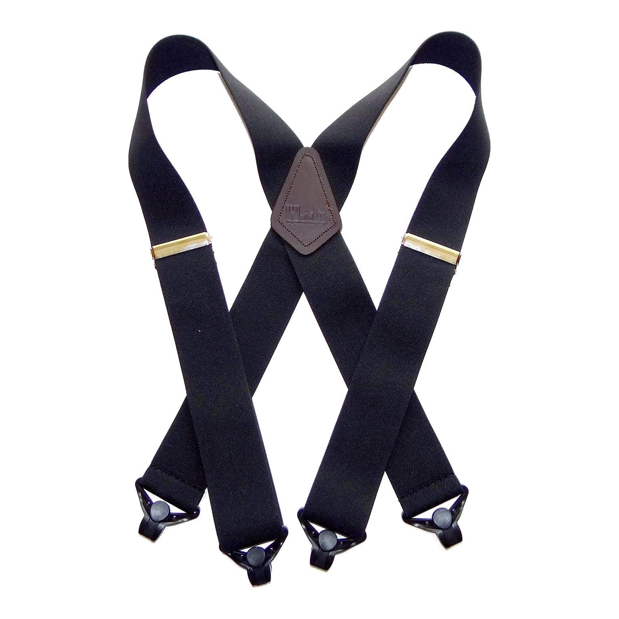 X-back Heavy Duty 2" Wide Graphite Black with Patented jumbo Gripper Clasps