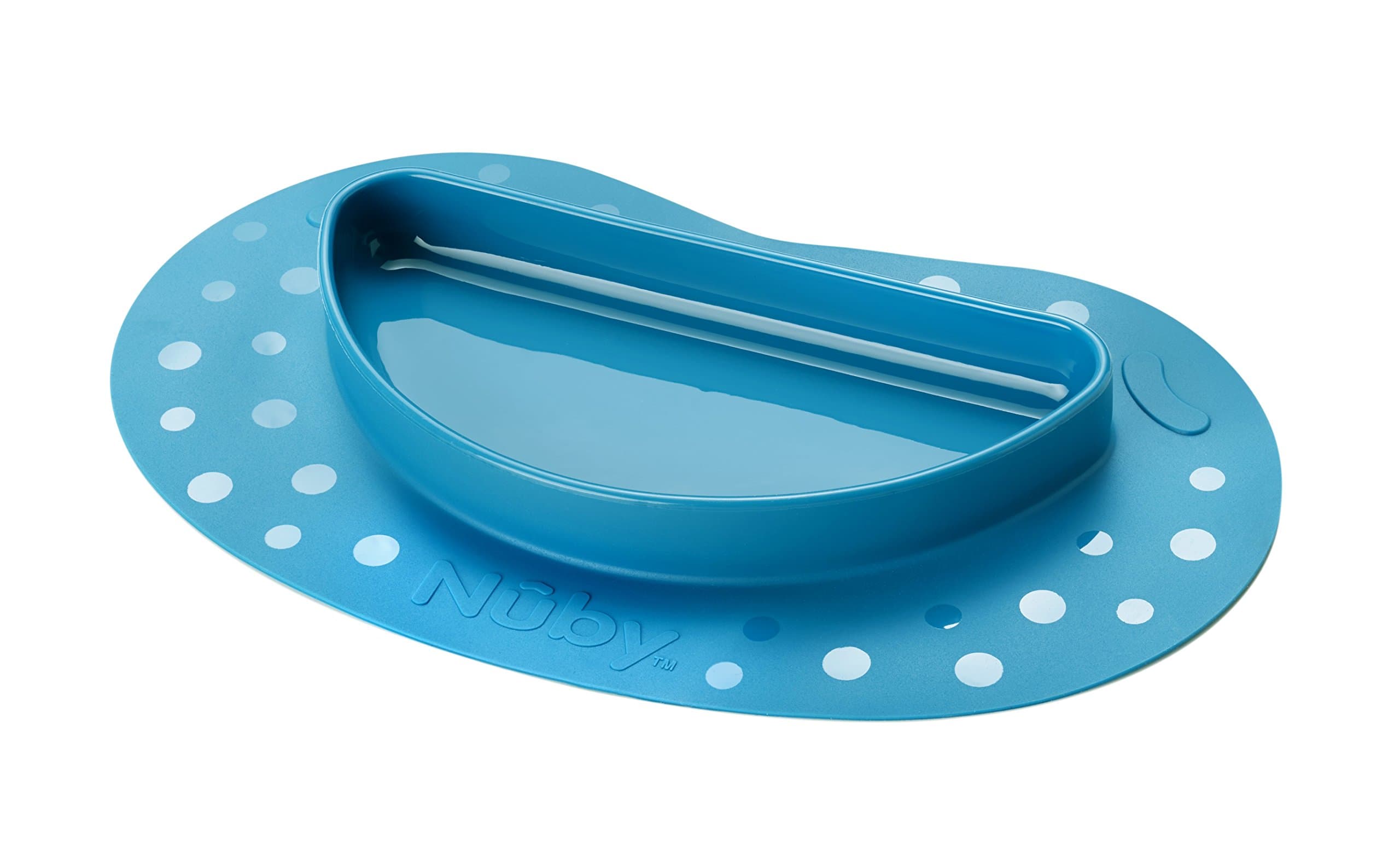 Nuby Sure Grip Miracle Mat and Plate, Blue