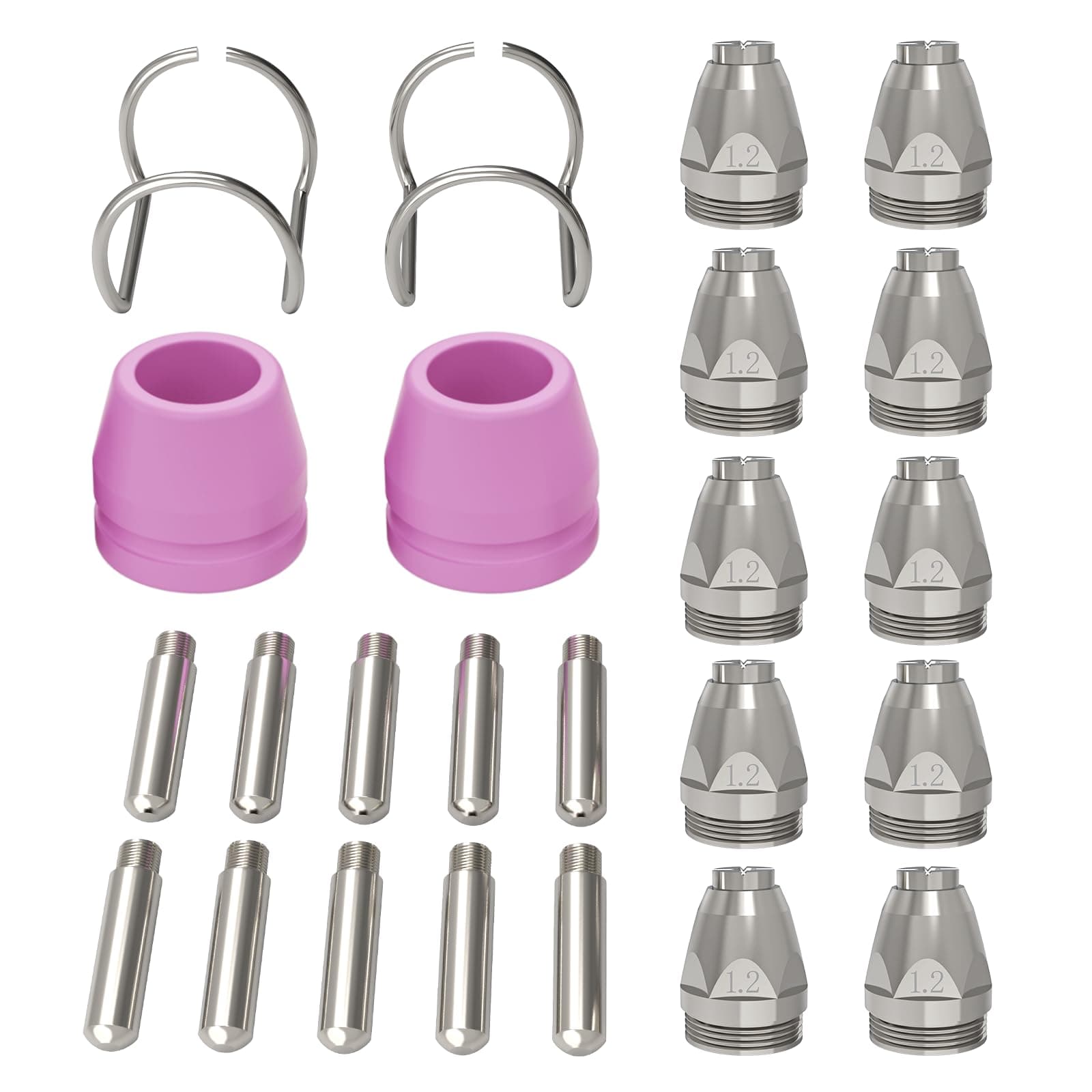 AG-60 Plasma Cutter Torch Consumables, .045'' SG-55 AG-60 WSD-60 Plasma Cutter Accessories for ARCCAPTAIN CUT55 PRO, CUT55 PROLUX, CUT 55PILOTARC,CUT 55PIL0T, CUT 60HF, CUT 60HF PRO,24 Pcs