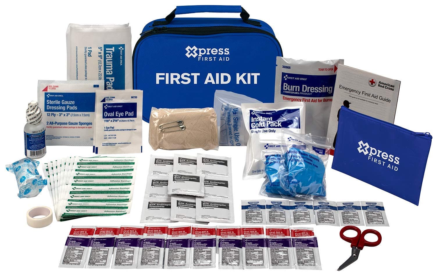 89 Piece First Aid Kit, ANSI/OSHA Compliant