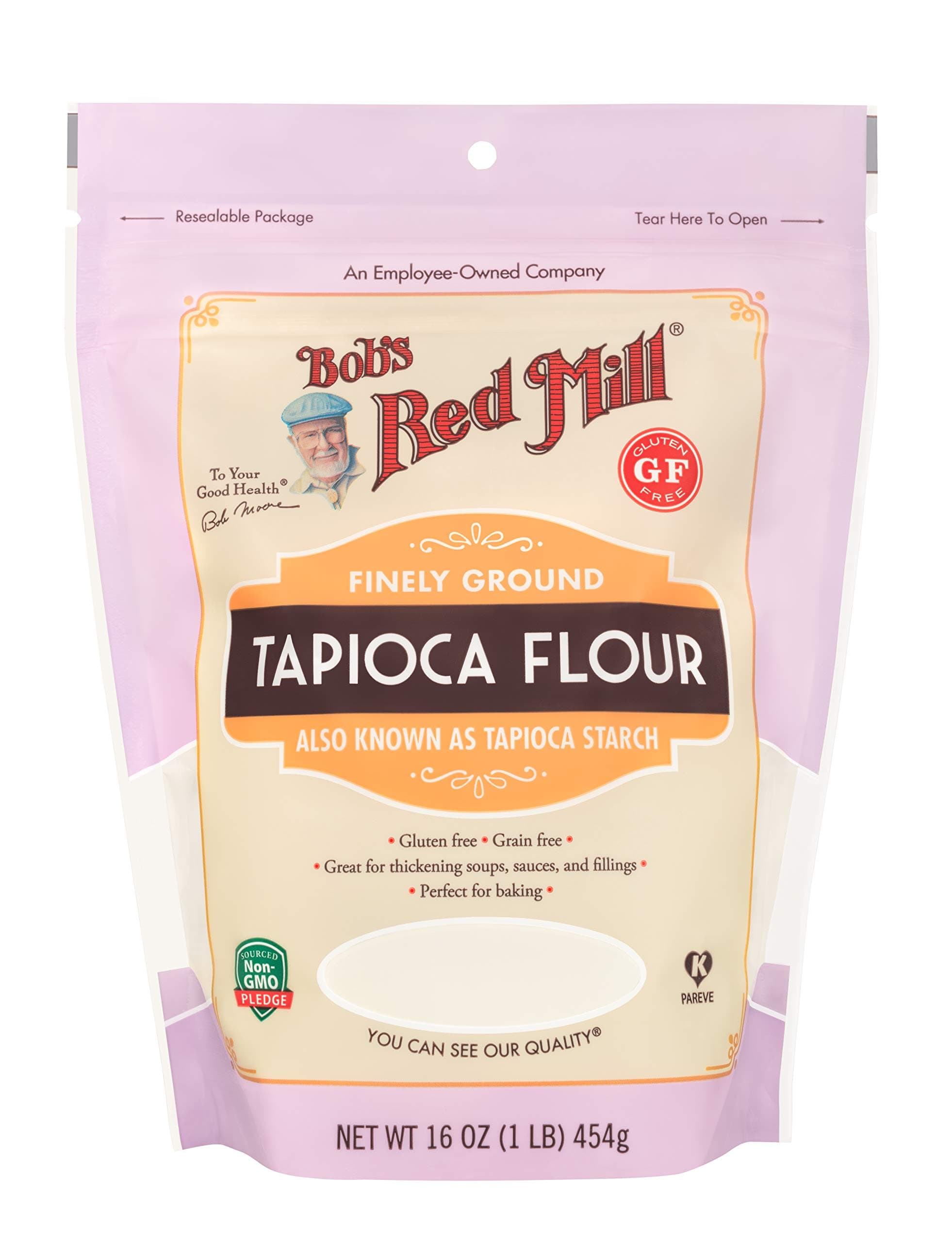 Bob's Red Mill Tapioca Flour, 16oz (Pack of 1) - Non GMO, Vegan, Paleo Friendly, Kosher
