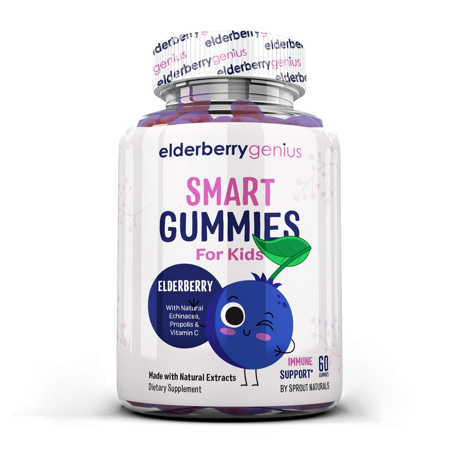 Genius Elderberry Gummies for Kids - 60 gummies
