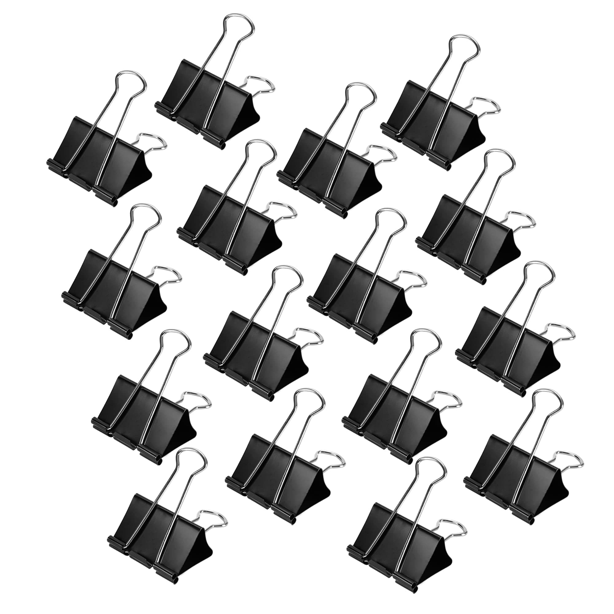 Amazon Basics Binder Clips, 5/16" Capacity, 3/4" Wide(Small), 144 Count, 12 Pack of 12, Black