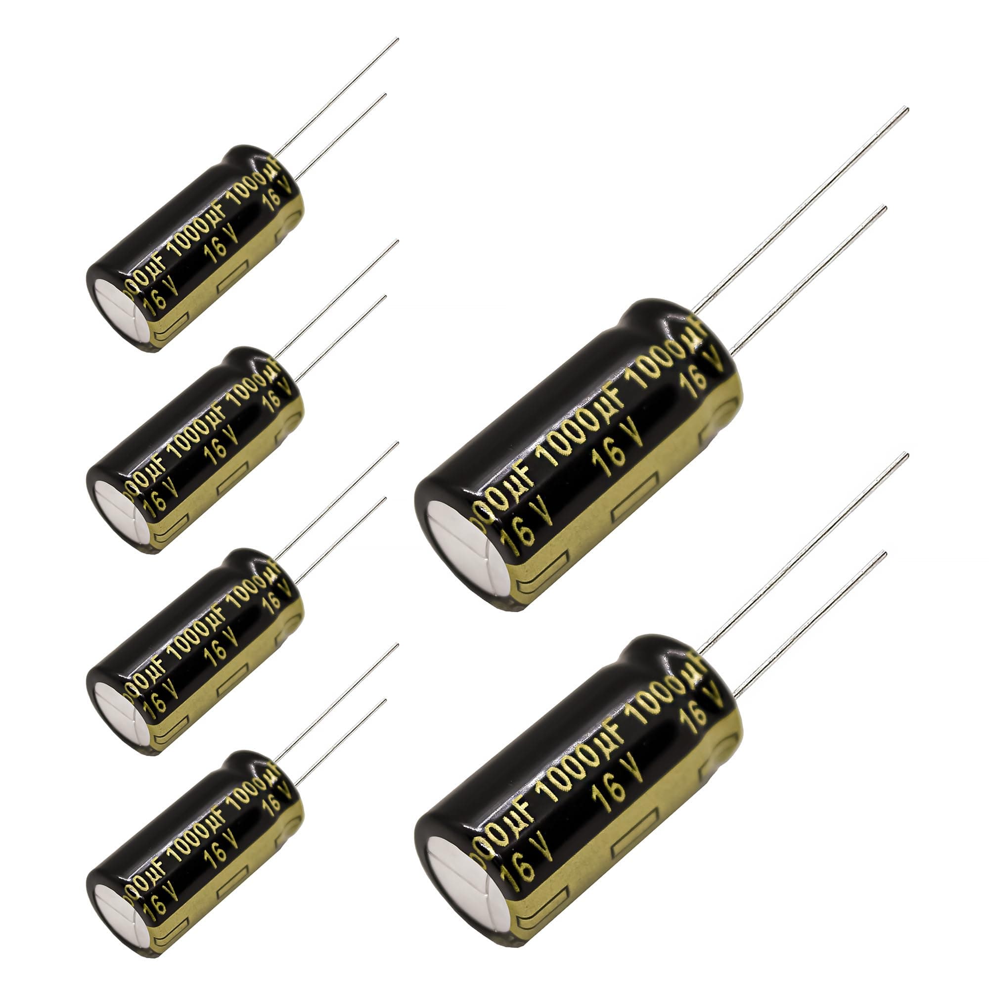 Replacement for 6 pcs Panasonic FM Series Capacitors 16V 1000uf Low Impedance