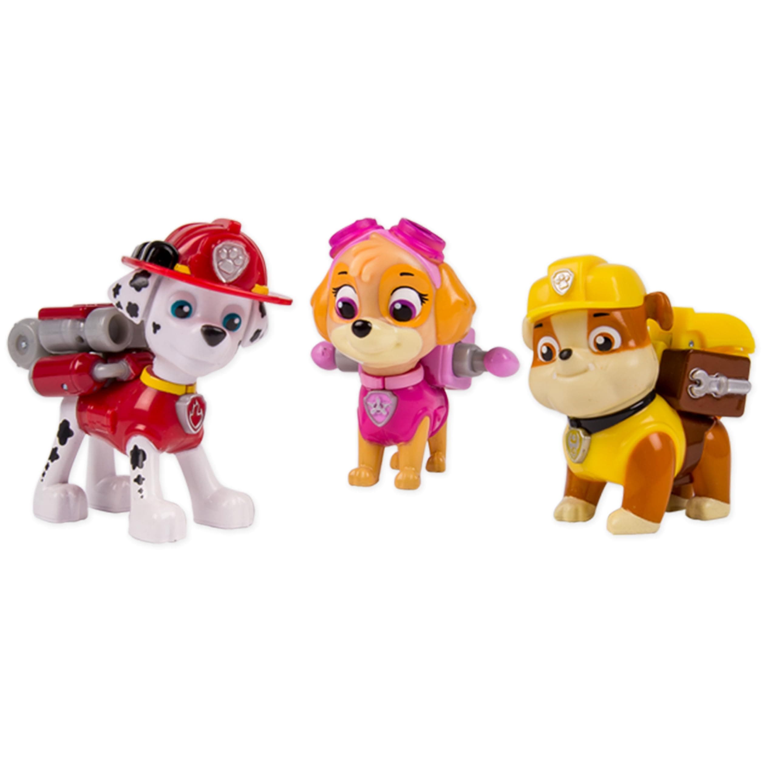 Action Pack Pups 3pk Figure Set Marshall, Skye, Rubble