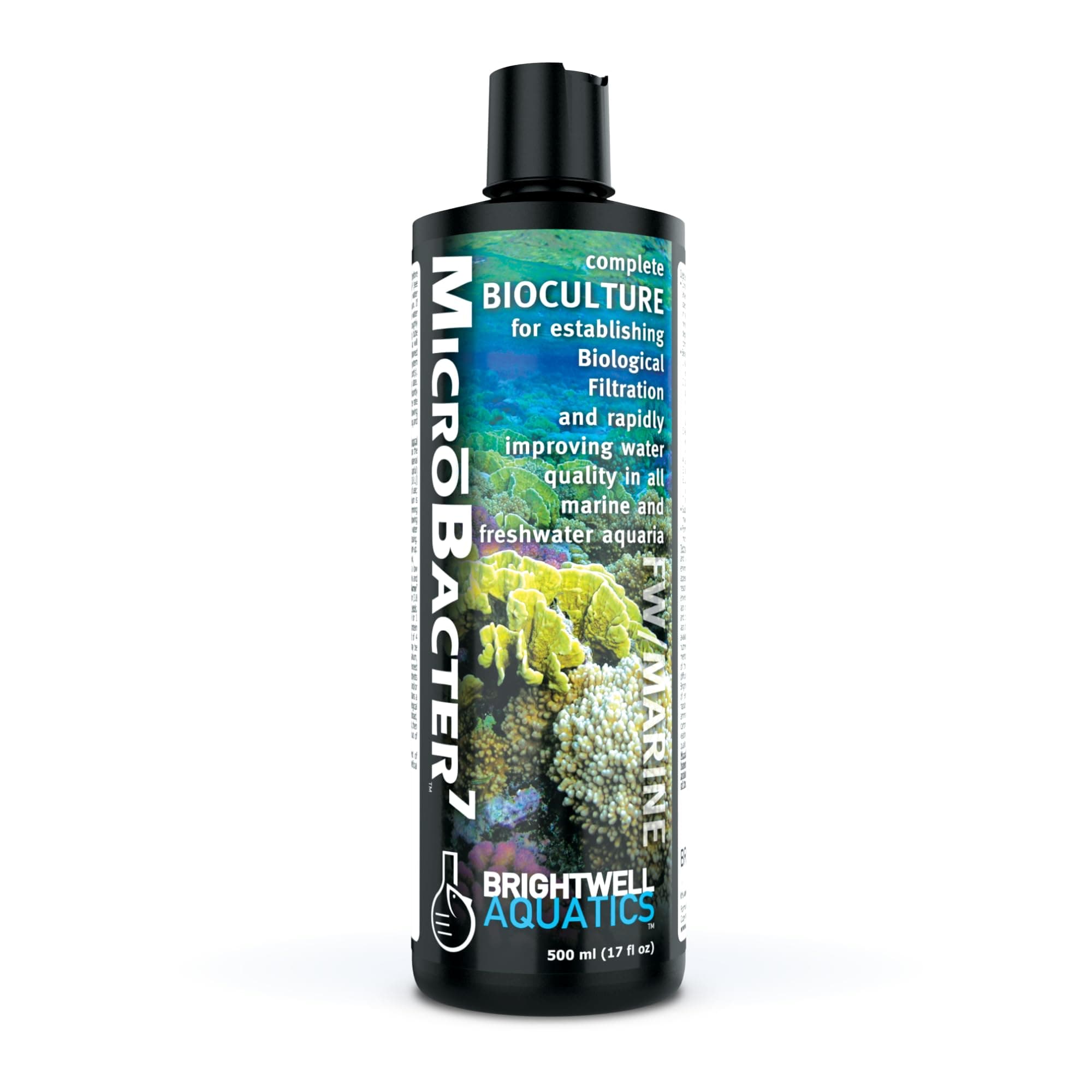MicroBacter7 - Bacteria & Water Conditioner for Fish Tank or Aquarium, Populates Biological Filter Media for Saltwater and Freshwater Fish 141 [Parallel Import]