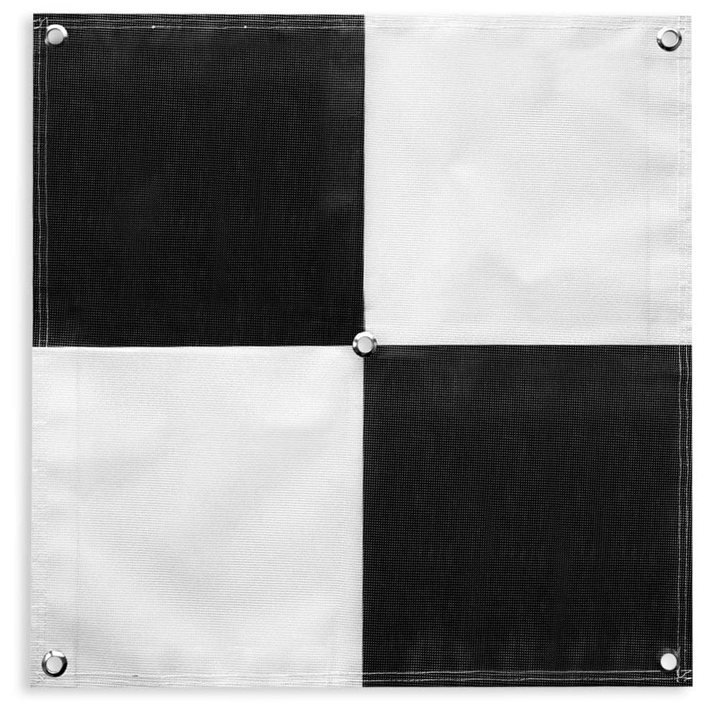 Sky High Bull's-Eye (24"x24") UAV Drone Ground Control Points (GCPs)/Aerial Targets for Mapping & Surveying (6 Pack) | Center Eyelets (Black/White Markers) | Pix4D & DroneDeploy Compatible