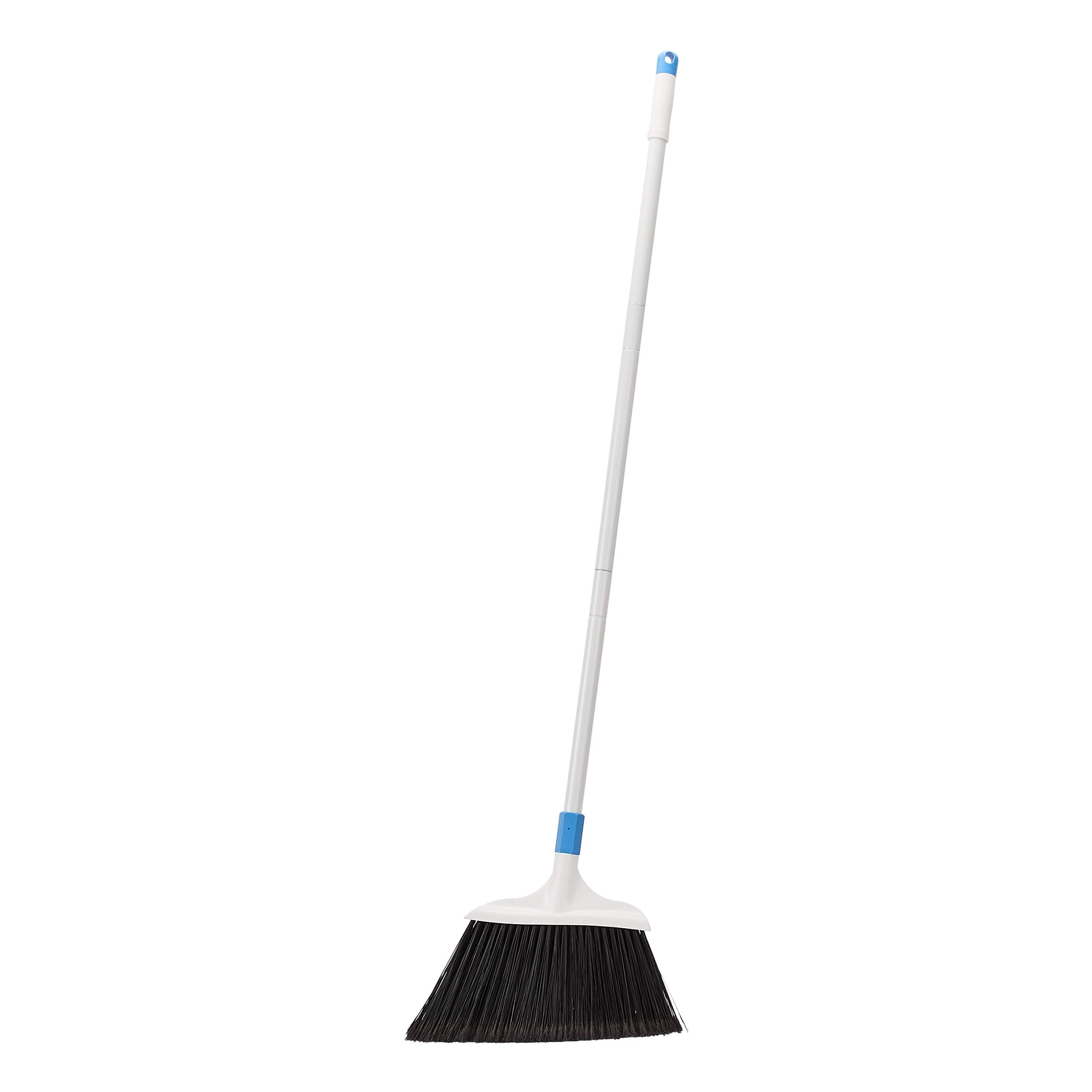 Heavy-Duty Outdoor Broom, Blue&White