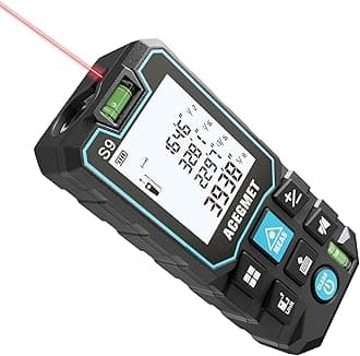 ACEGMET Laser Measure, 393ft/120m Laser Measurement Tool, Laser Measuring Tool with 2 Bubble Levels, LCD Backlit Display, IP54 Waterproof, Pythagorean Mode for Distance, Area, Volume