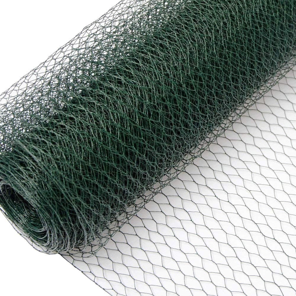 Wire-Netting Fence Hexagonal Chicken Wire Mesh 25m Animal Rabbit Fence Height 75cm Mesh breadth 13x13mm 0.8mm PVC Coated
