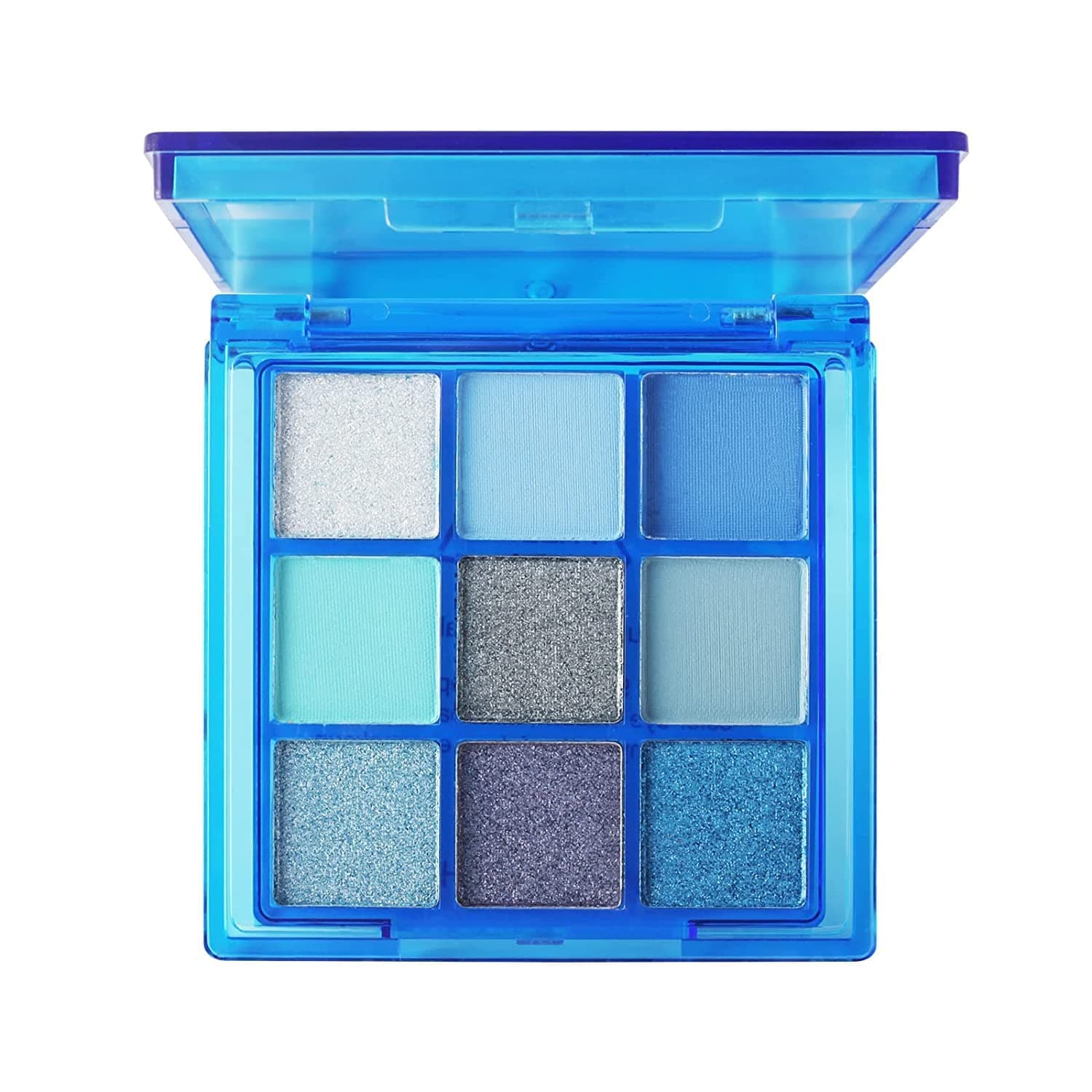 Mysense Blue Eyeshadow Palette Glitter Eye shadow Makeup,Blue Sparkle Shimmer Eyeshadow Blue Shiny Eyeshadow Glitter Waterproof Pallete, Silver Grey Light Dark Glitter Blue Eye Eyeshadow Make Up
