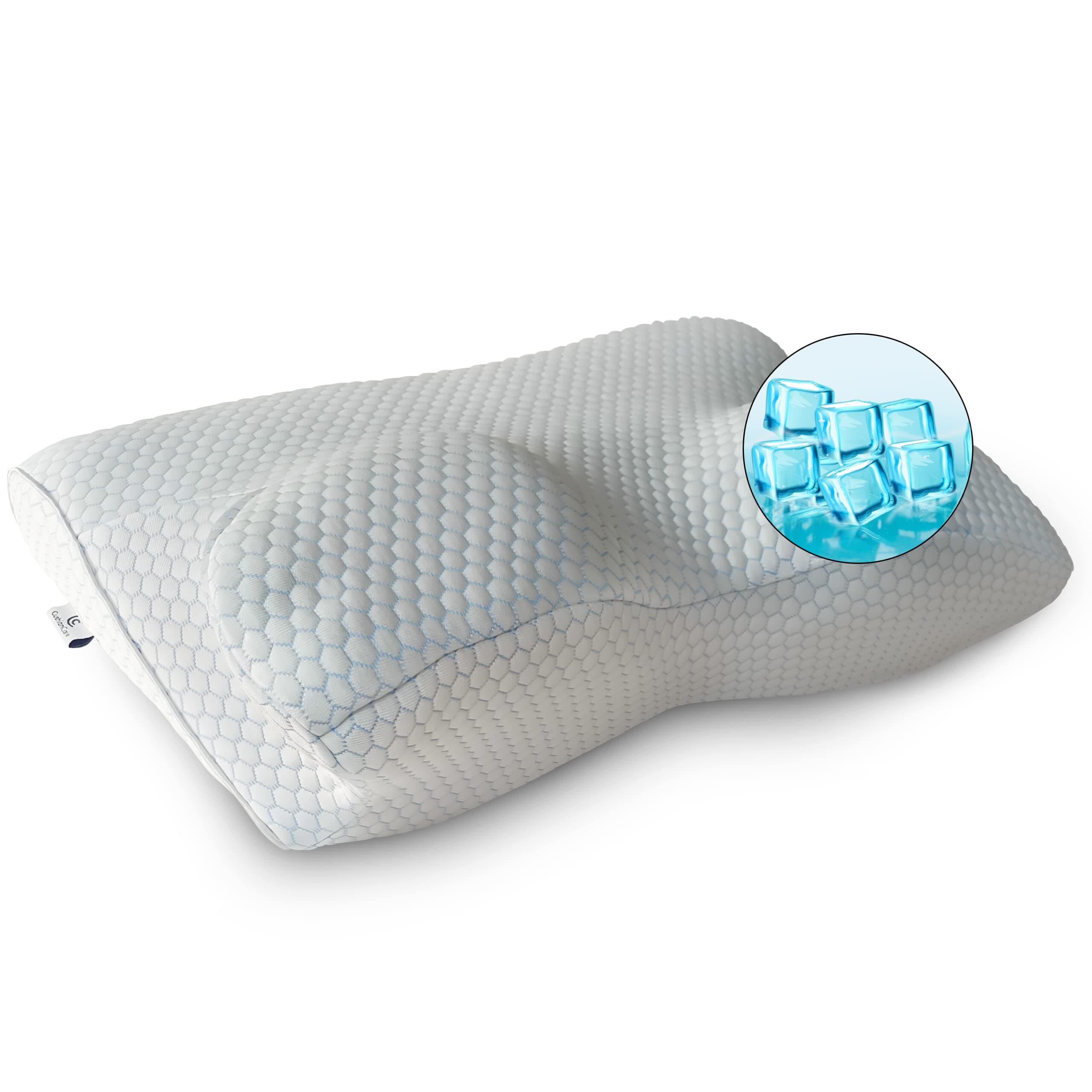 CushionCareCooling Fabric Cervical Pillow Case Cover