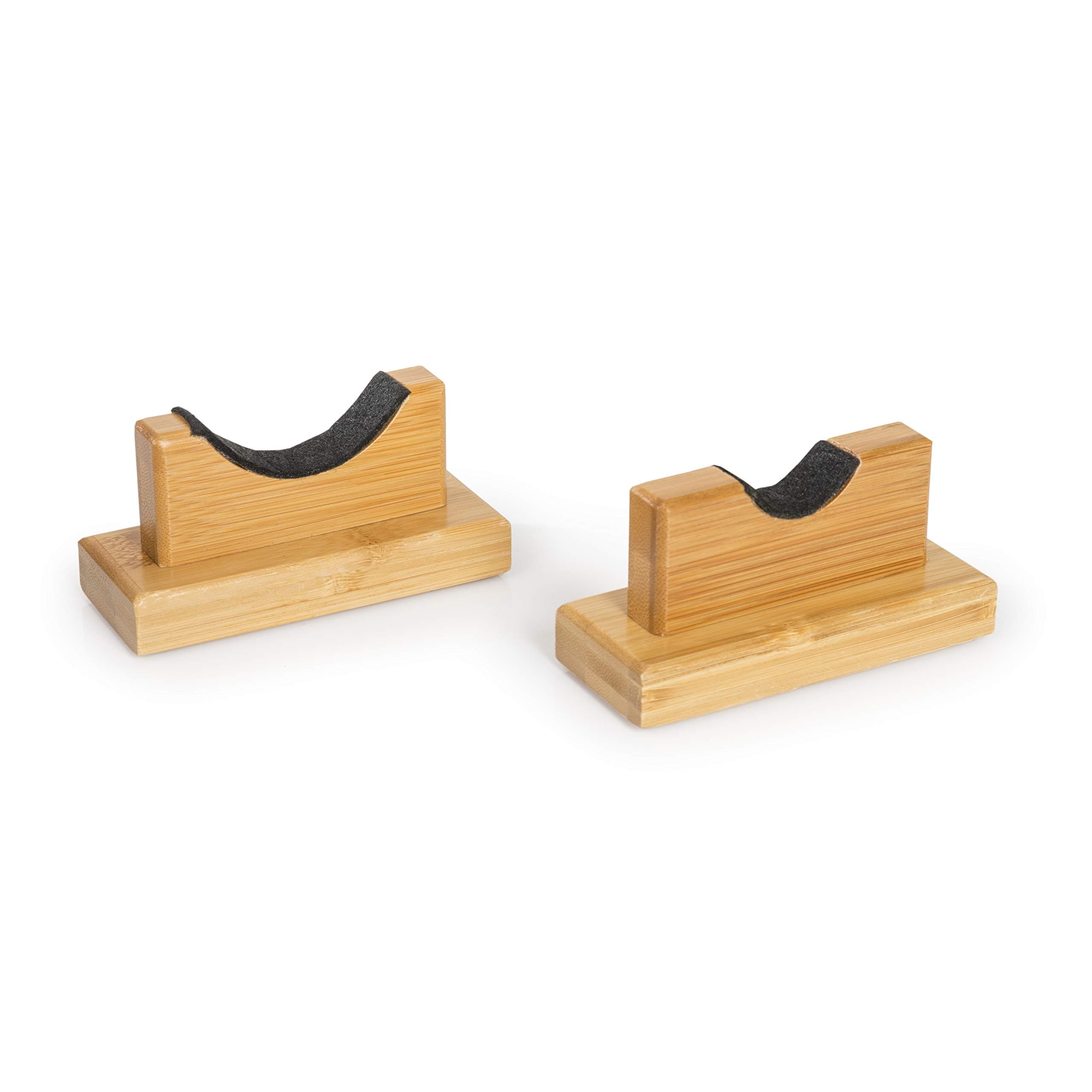 Cypress Sunrise Baseball Bat Display Case Desk Table Mantel Mount Horizontal Rack Brackets Hanger Holder I Bamboo Finish I Protective Felt I Hidden Hardware Included I Easy Installation