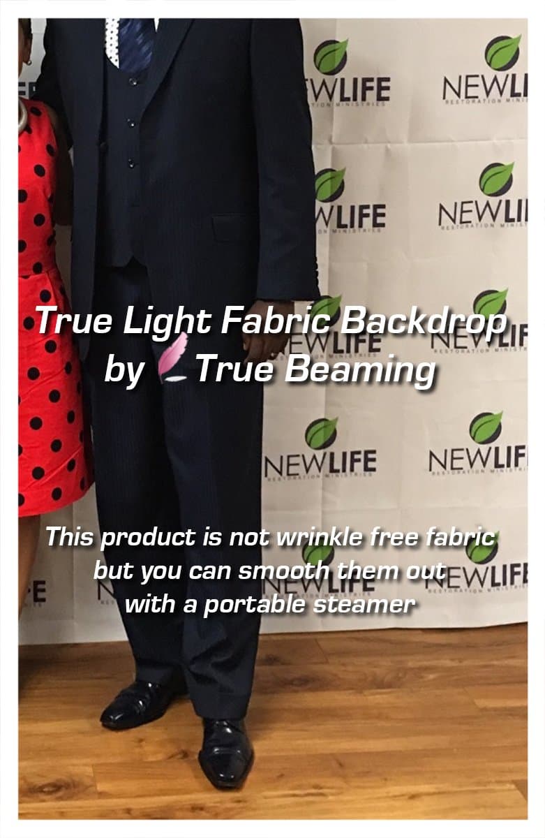 True Light Fabric Banner - 6 x 8 ft - Trade Show Banner, Step & Repeat Logo Wall, or Event Backdrop Custom Printing Service (If an order is placed from other sellers, a wrong item will be delivered)