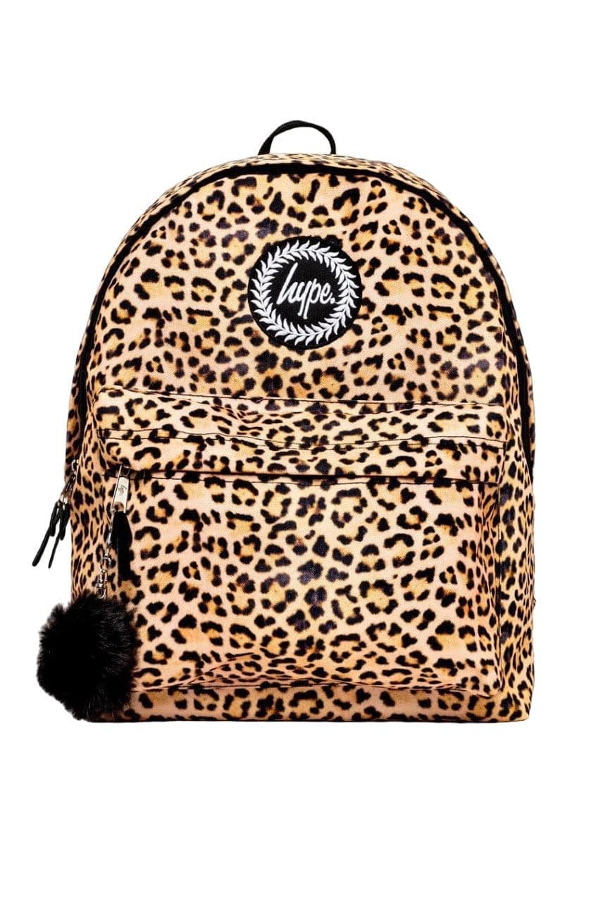 hypeUnisex Children for School, Home, Bts, Work, Weekends Backpack, Leopard, One Size UK