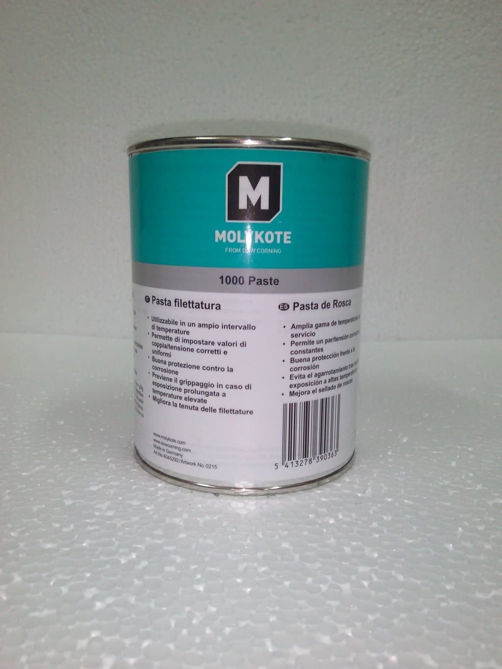 Molykote Anti-Seize Paste, 1kg, High Temp & Heavy Load, Corrosion Prevention, Silicone Based, Metal Lubricant