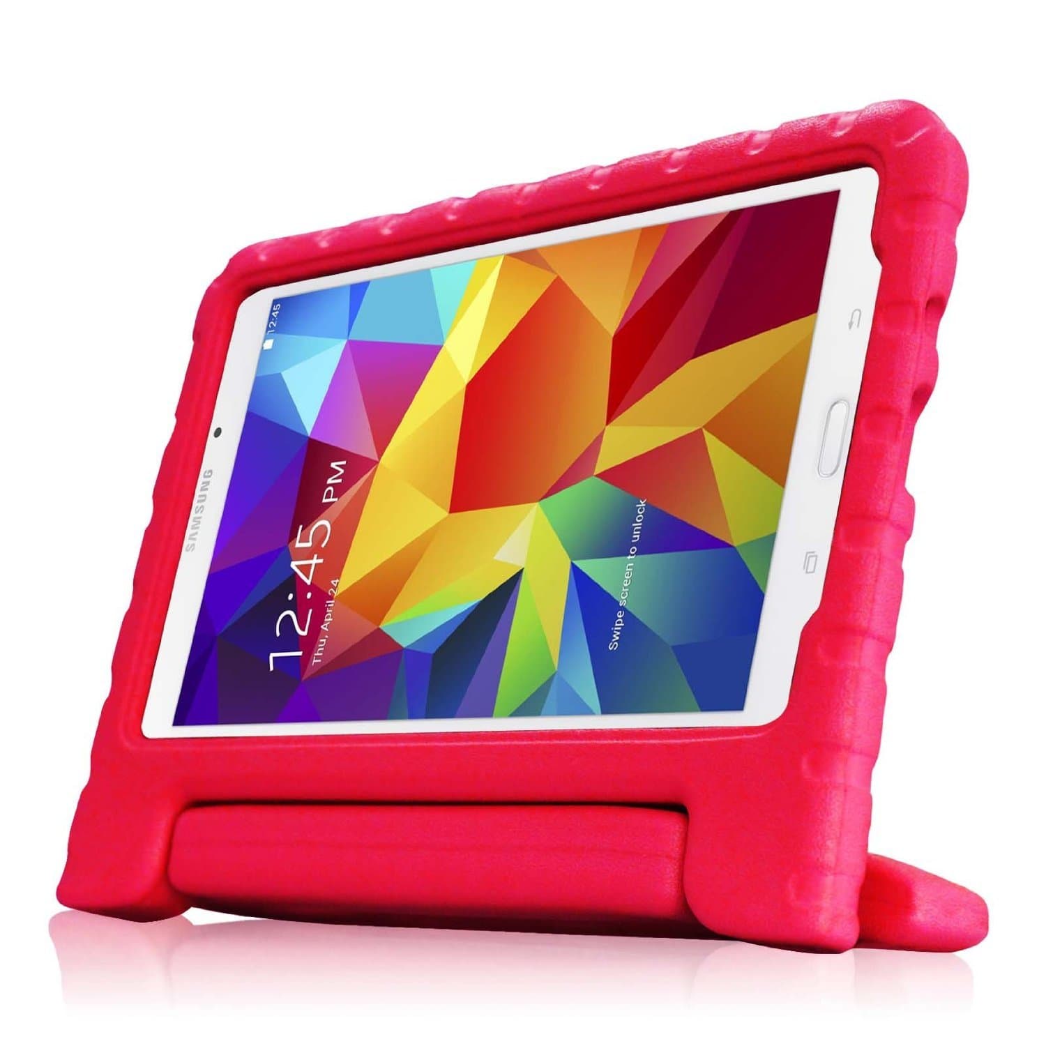 TRAVELLOR Samsung Galaxy Tab 4 7.0 Shockproof Case Light Weight Kids Case Super Protection Cover Handle Stand Case for Kids Children for Samsung Galaxy Tab 4 7-inch (Red, Galaxy Tab 4 7.0)